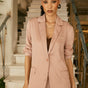 

Veste blazer oversize texturé Femme Maria Creased old pink | Freeman T. Porter
