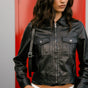 

Blouson en cuir Femme Kilian Cuir black | Freeman T. Porter