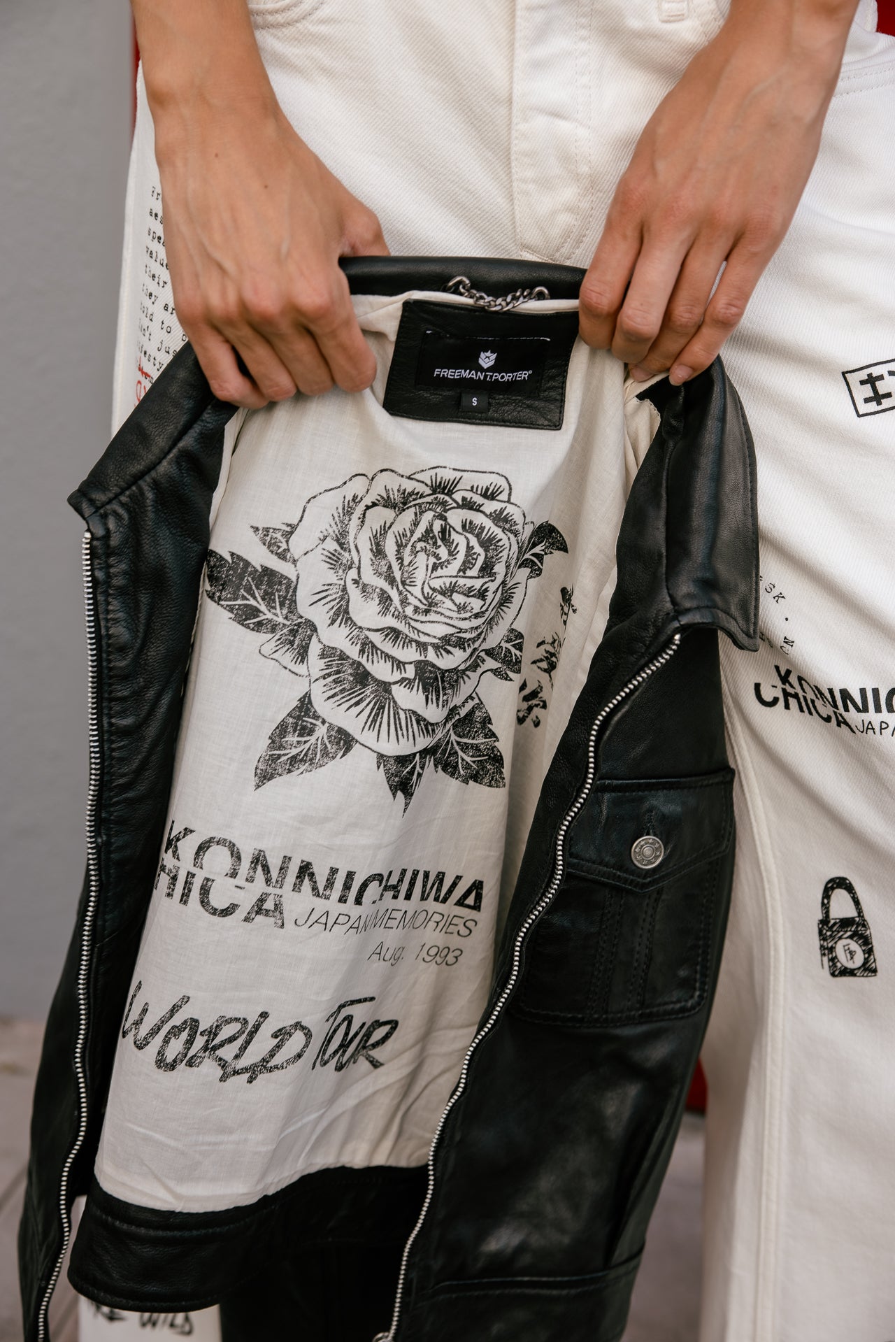 

Blouson en cuir Femme Kilian Cuir black | Freeman T. Porter