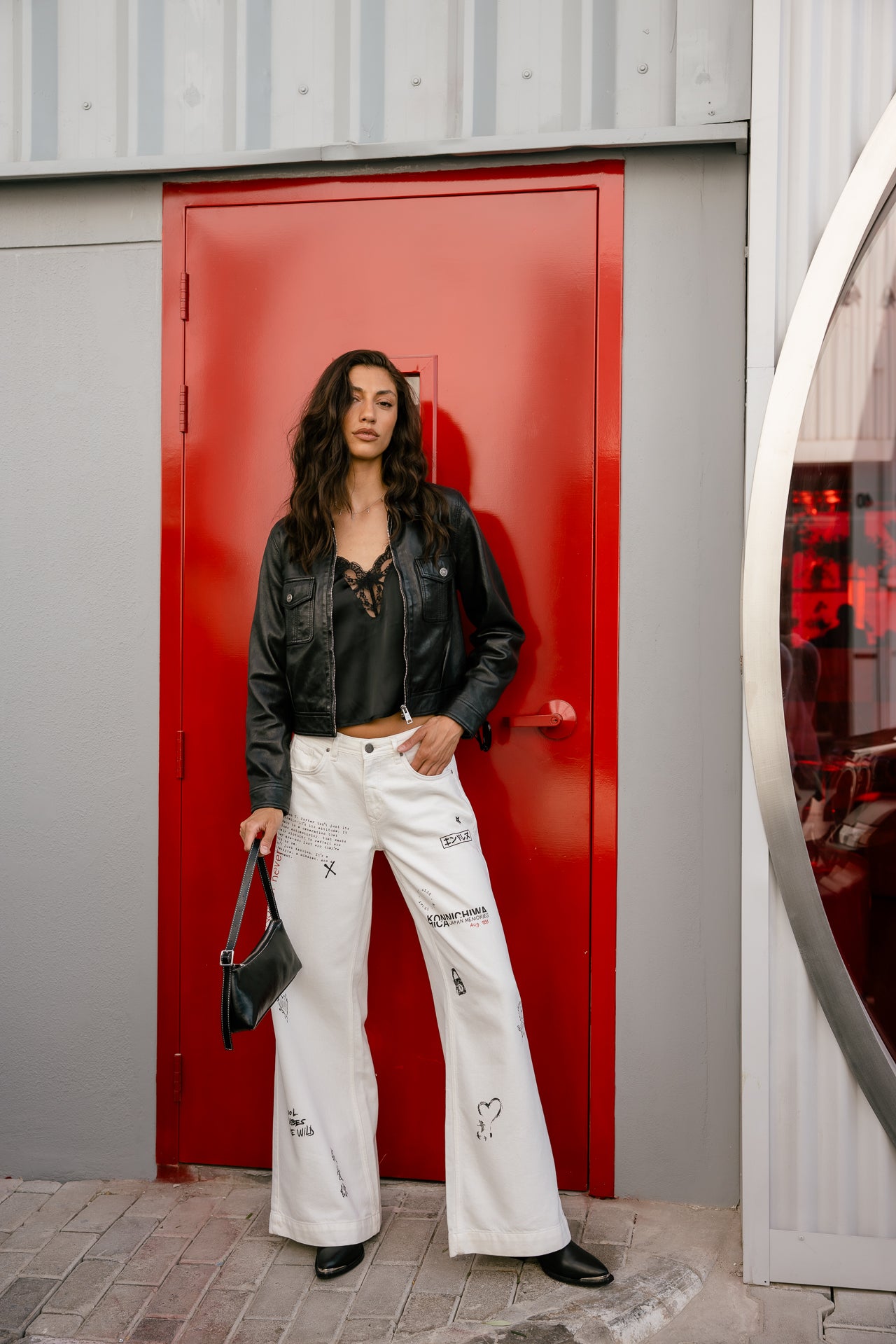 

Blouson en cuir Femme Kilian Cuir black | Freeman T. Porter