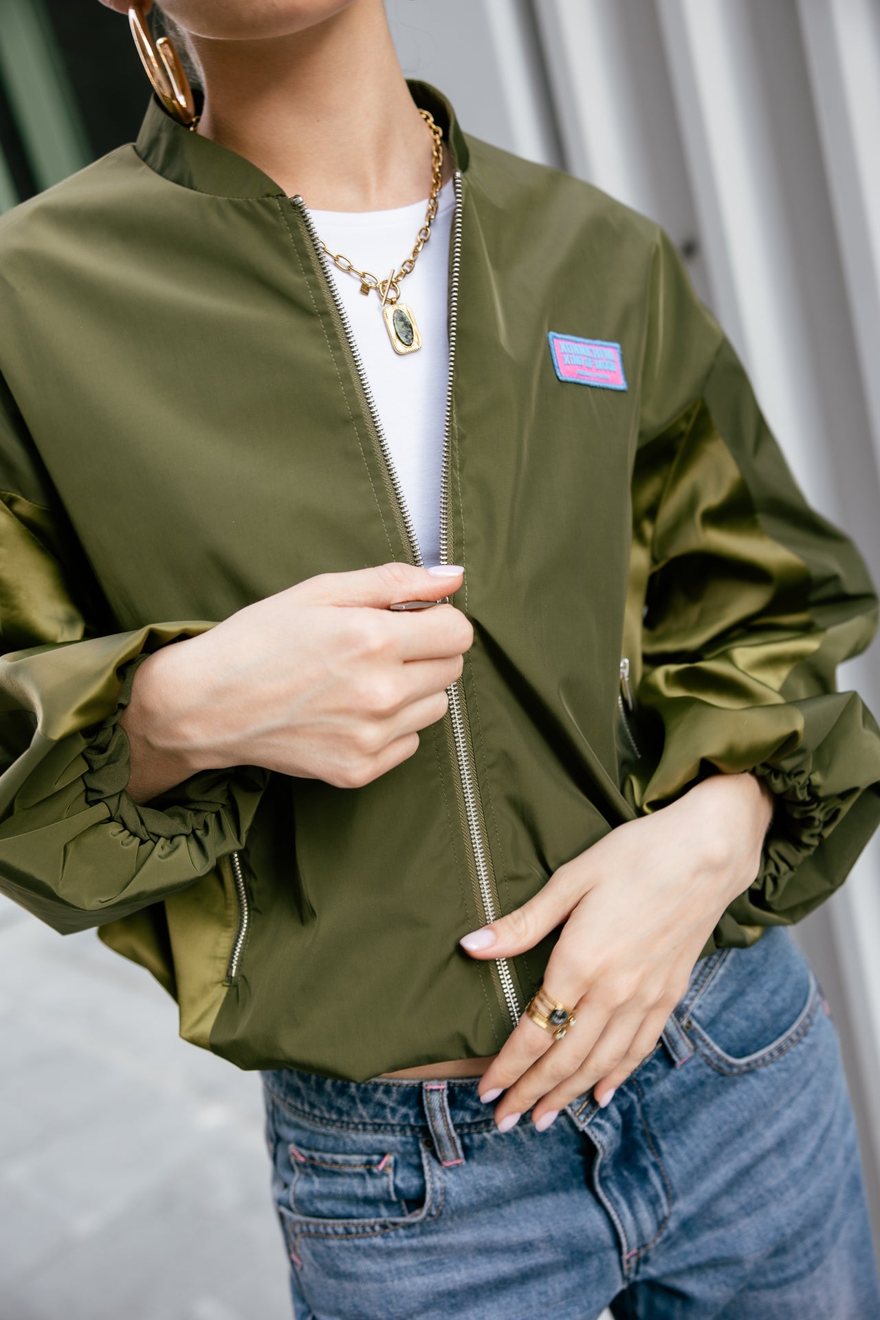 

Veste courte   Femme Virama Mix loden green | Freeman T. Porter