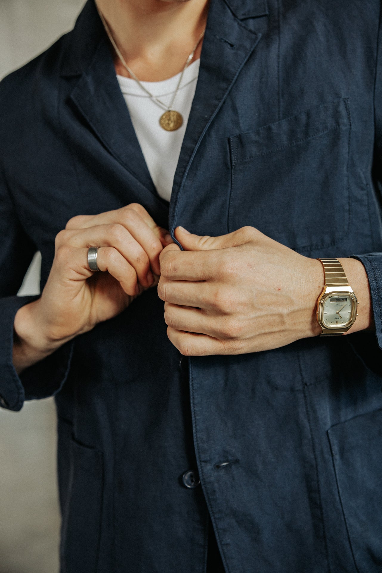 
              

Veste blazer utilitaire Homme Bank Somero navy | Freeman T. Porter
            