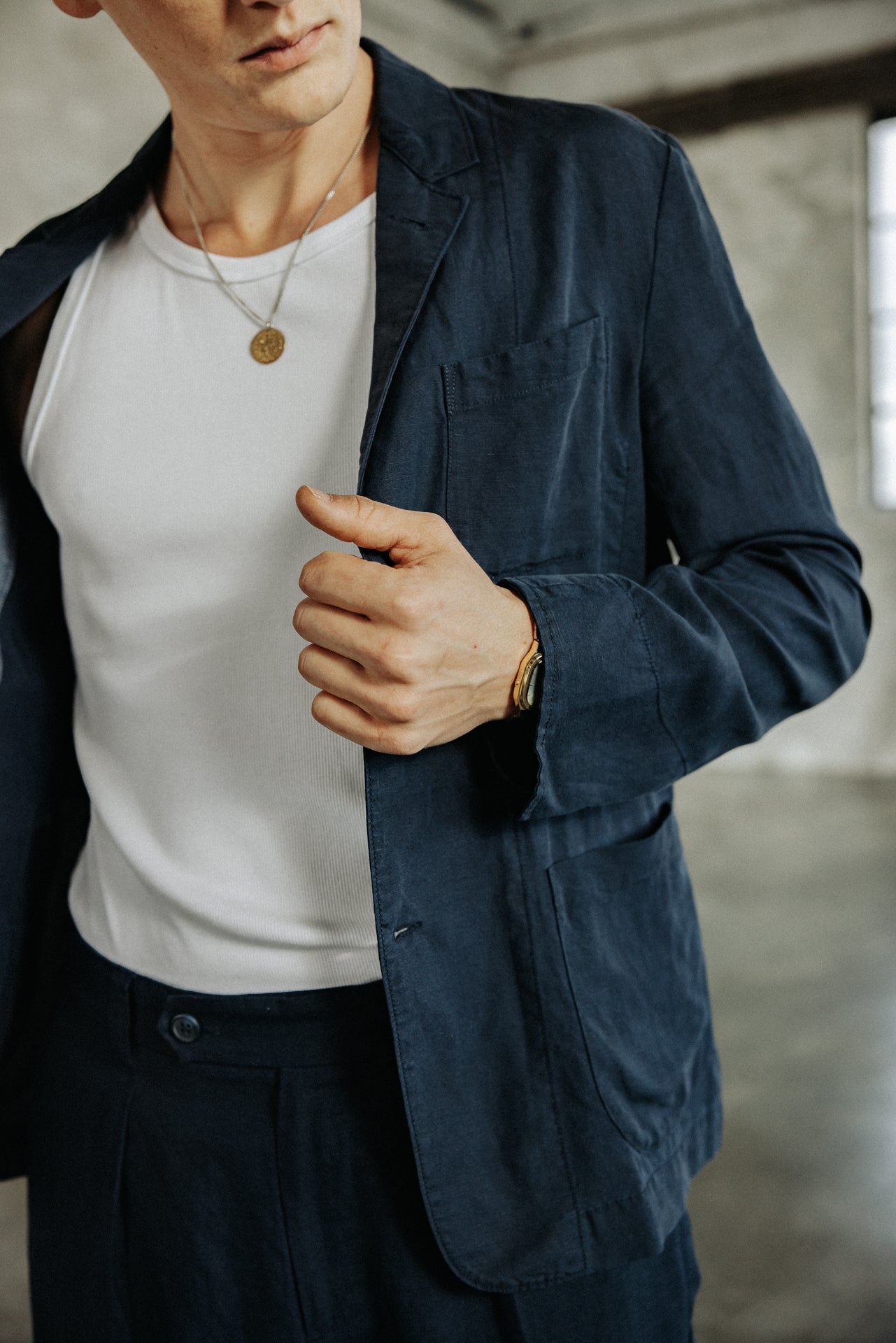 

Veste blazer utilitaire Homme Bank Somero navy | Freeman T. Porter