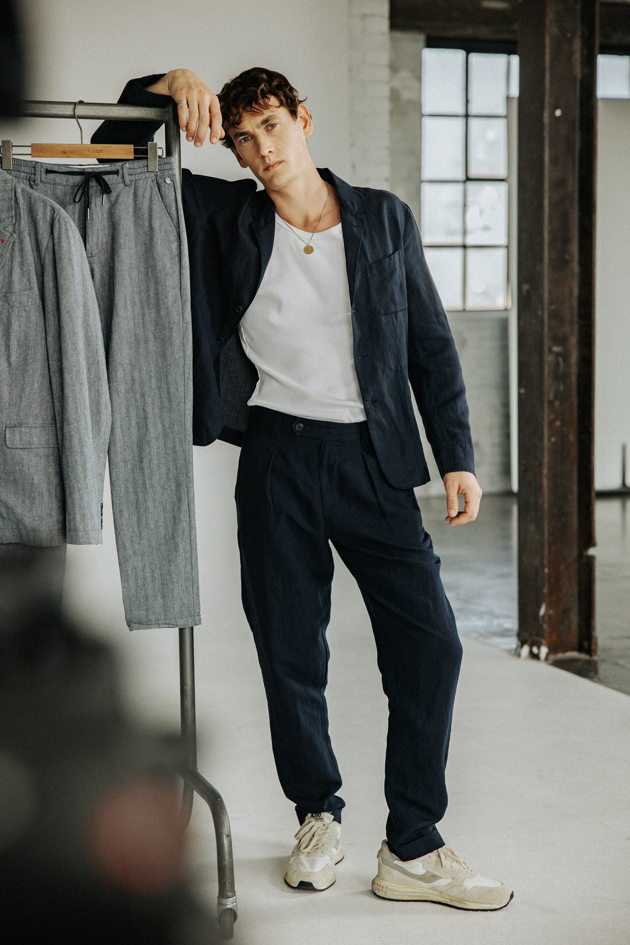 

Veste blazer utilitaire Homme Bank Somero navy | Freeman T. Porter