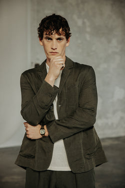 

Utility blazer jacket Men Bank Somero khaki | Freeman T. Porter