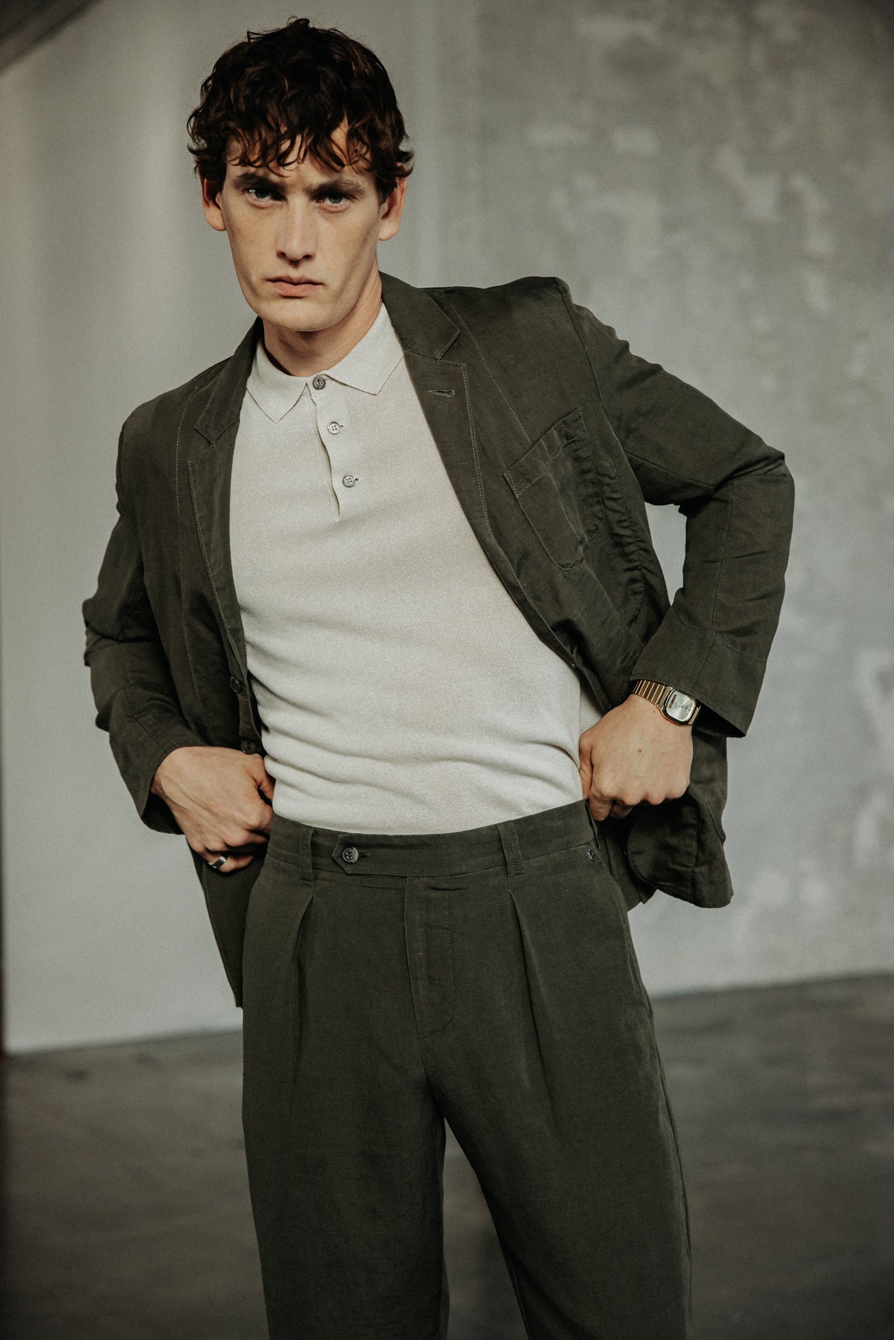 

Utility-Blazerjacke Herren Bank Somero khaki | Freeman T. Porter