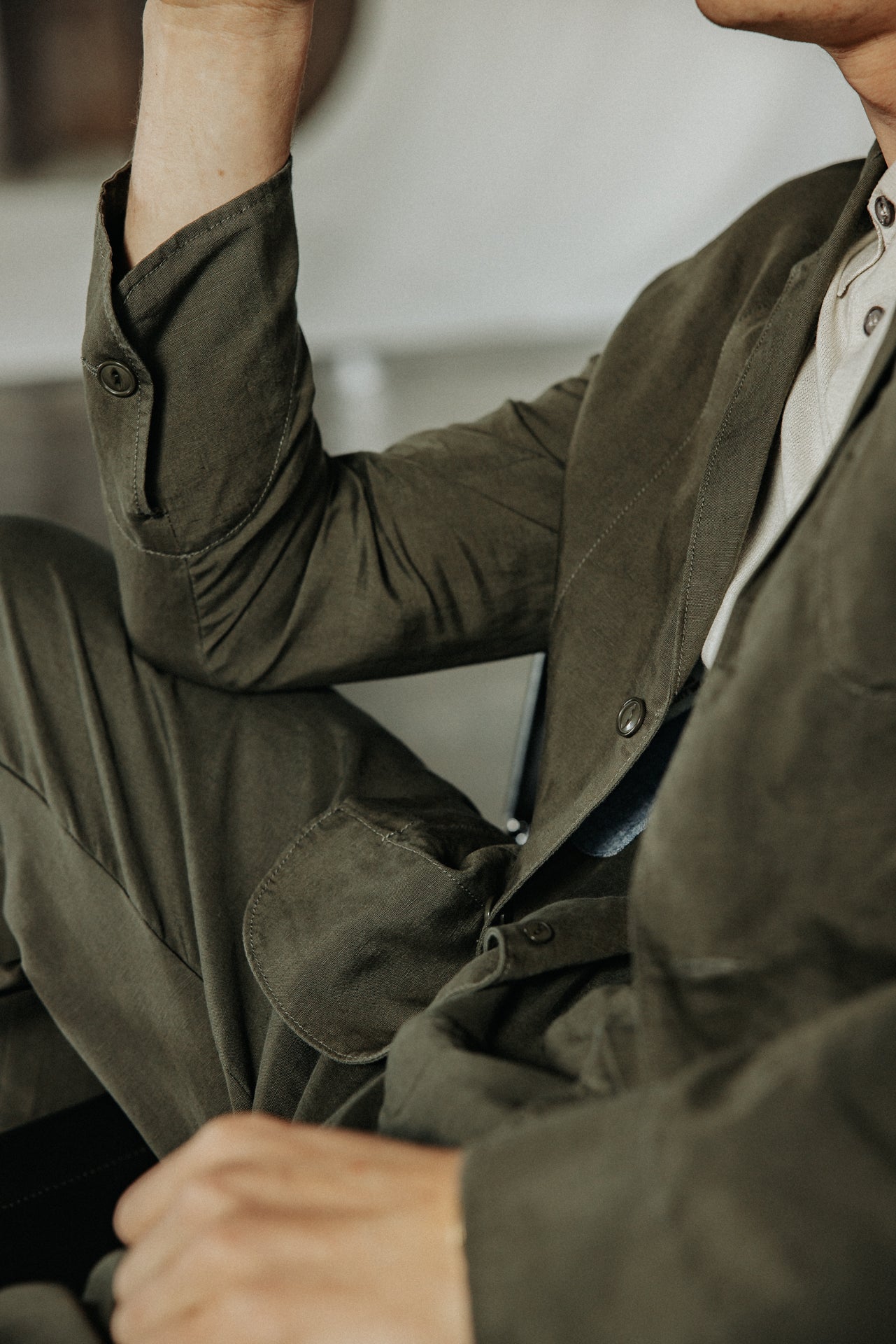 

Utility-Blazerjacke Herren Bank Somero khaki | Freeman T. Porter