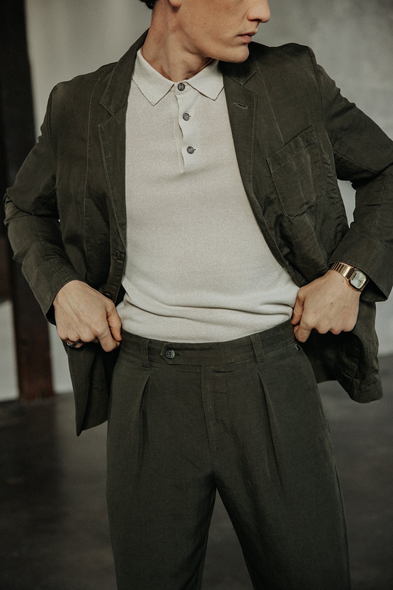 

Utility-Blazerjacke Herren Bank Somero khaki | Freeman T. Porter