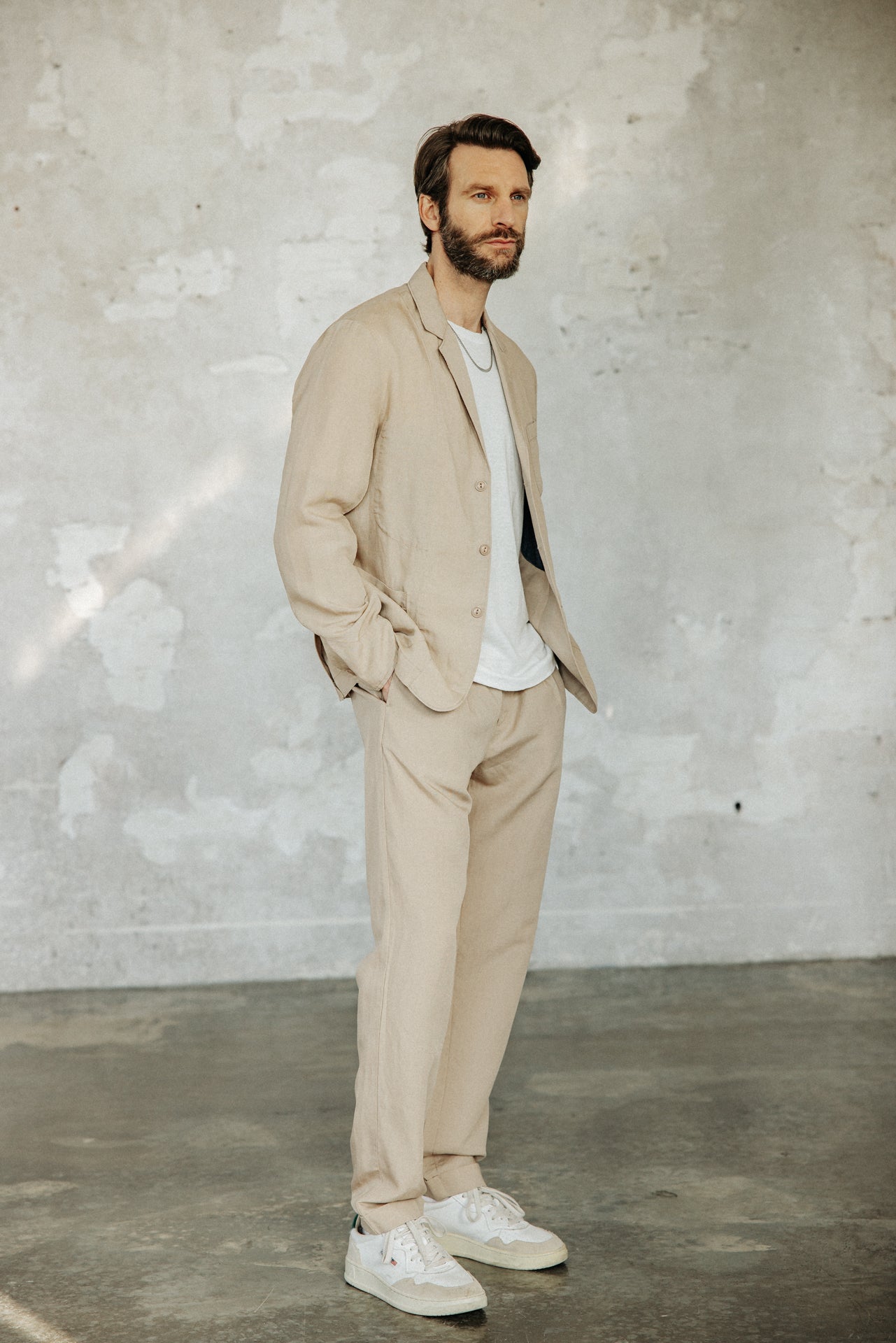 

Veste blazer utilitaire Homme Bank Somero beige | Freeman T. Porter