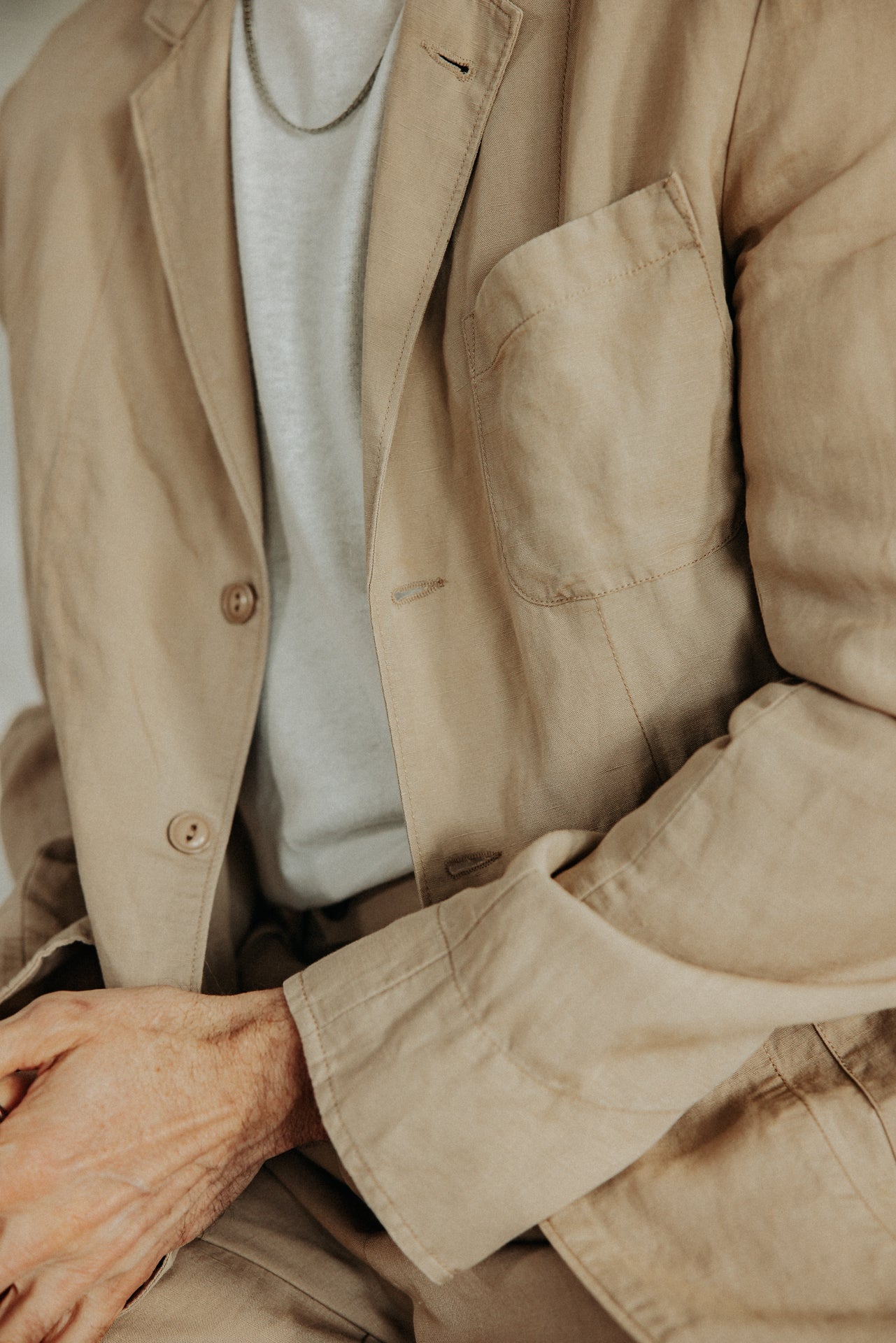 

Veste blazer utilitaire Homme Bank Somero beige | Freeman T. Porter