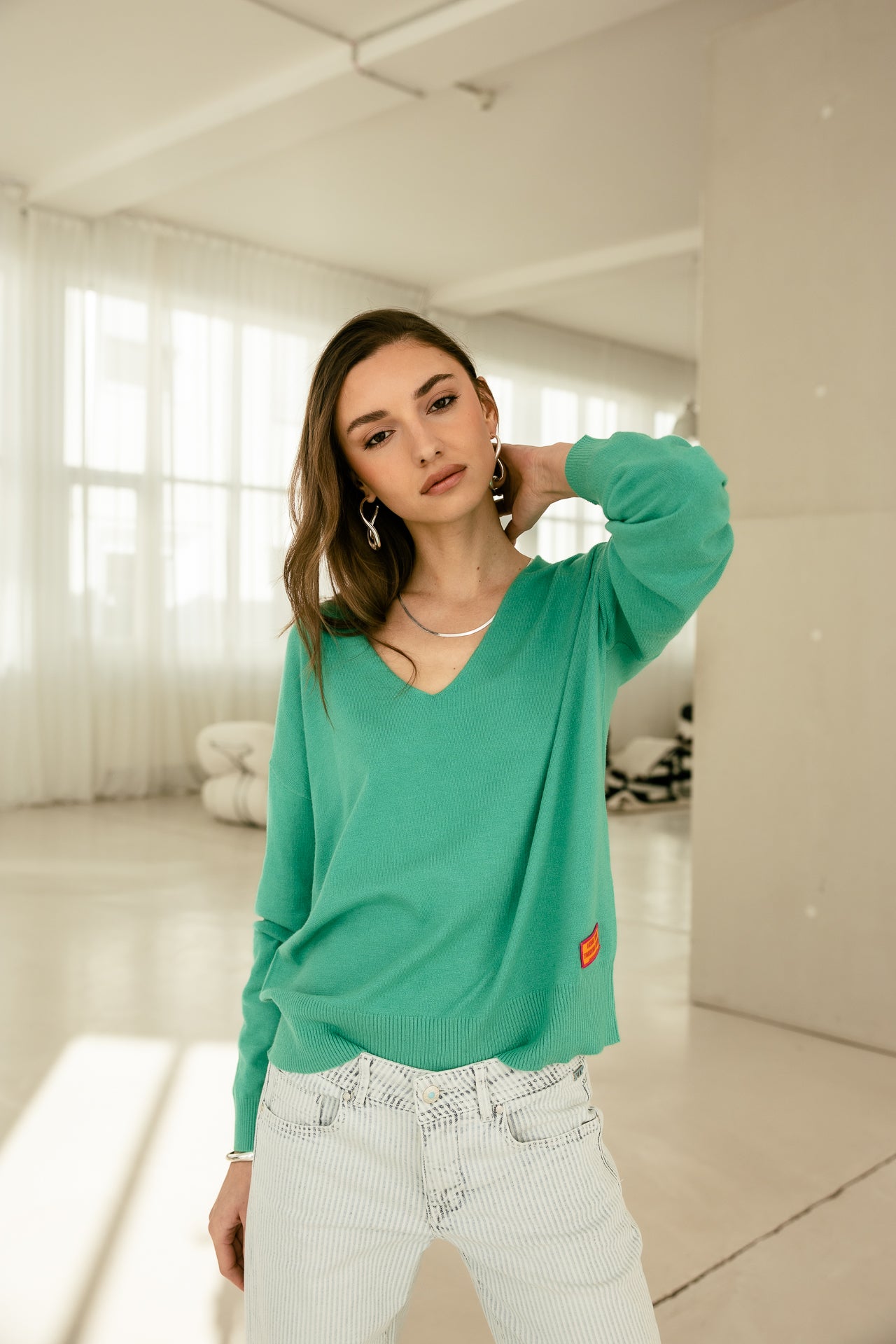 

Pull ample Femme Pram Summer peacock green | Freeman T. Porter