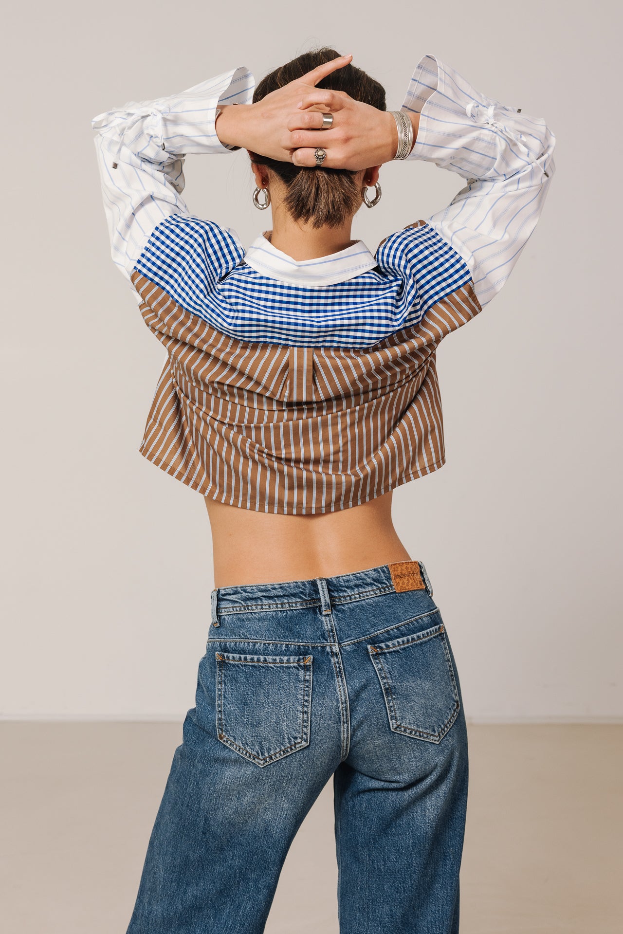 

Chemise cropped Femme Cioli Patchwork original | Freeman T. Porter