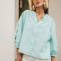 

Blouse évasée ajourée Femme Challyne Nostalgia green | Freeman T. Porter