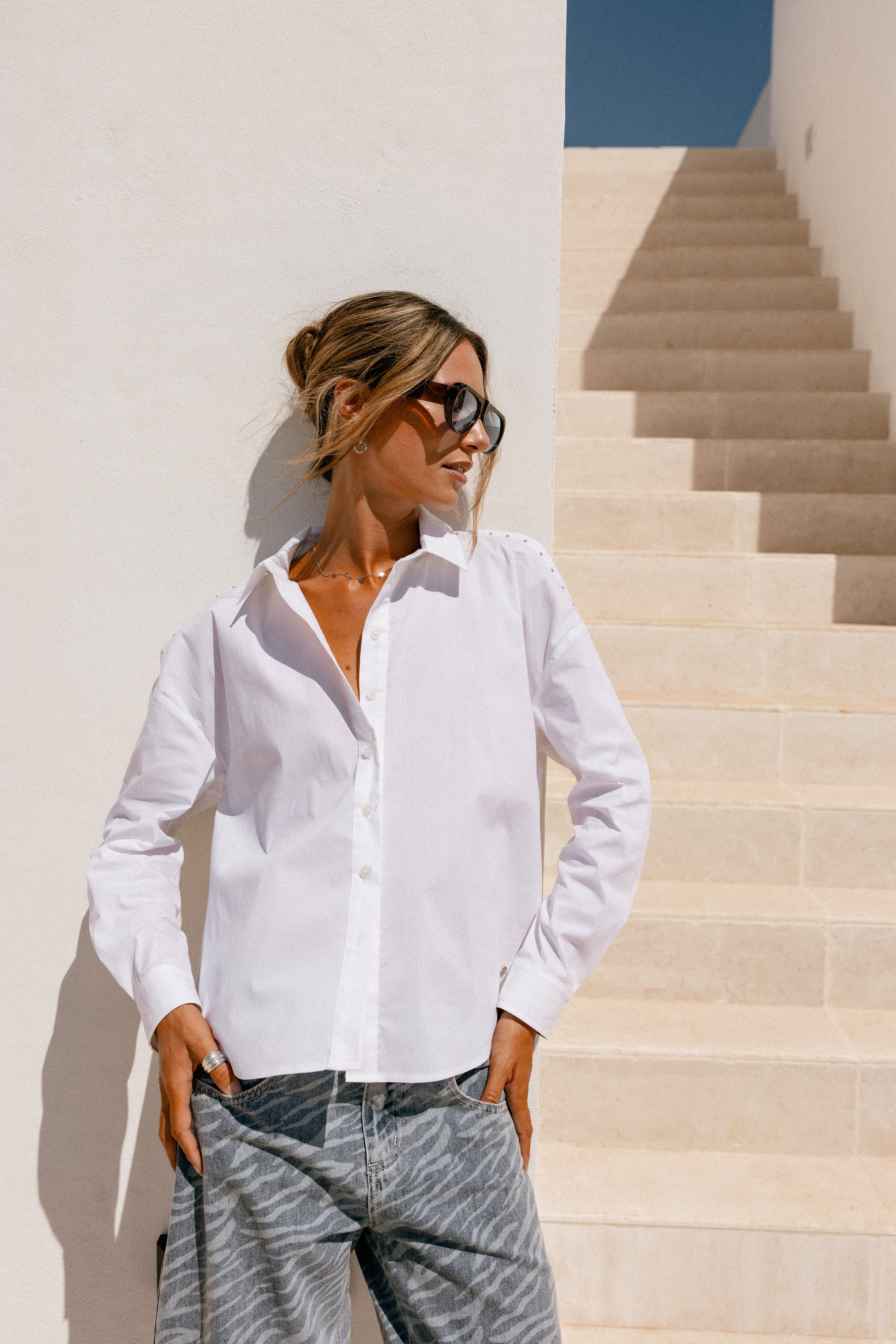   
            

Off-the-shoulder shirt Women Cruza Plain white | Freeman T. Porter
          