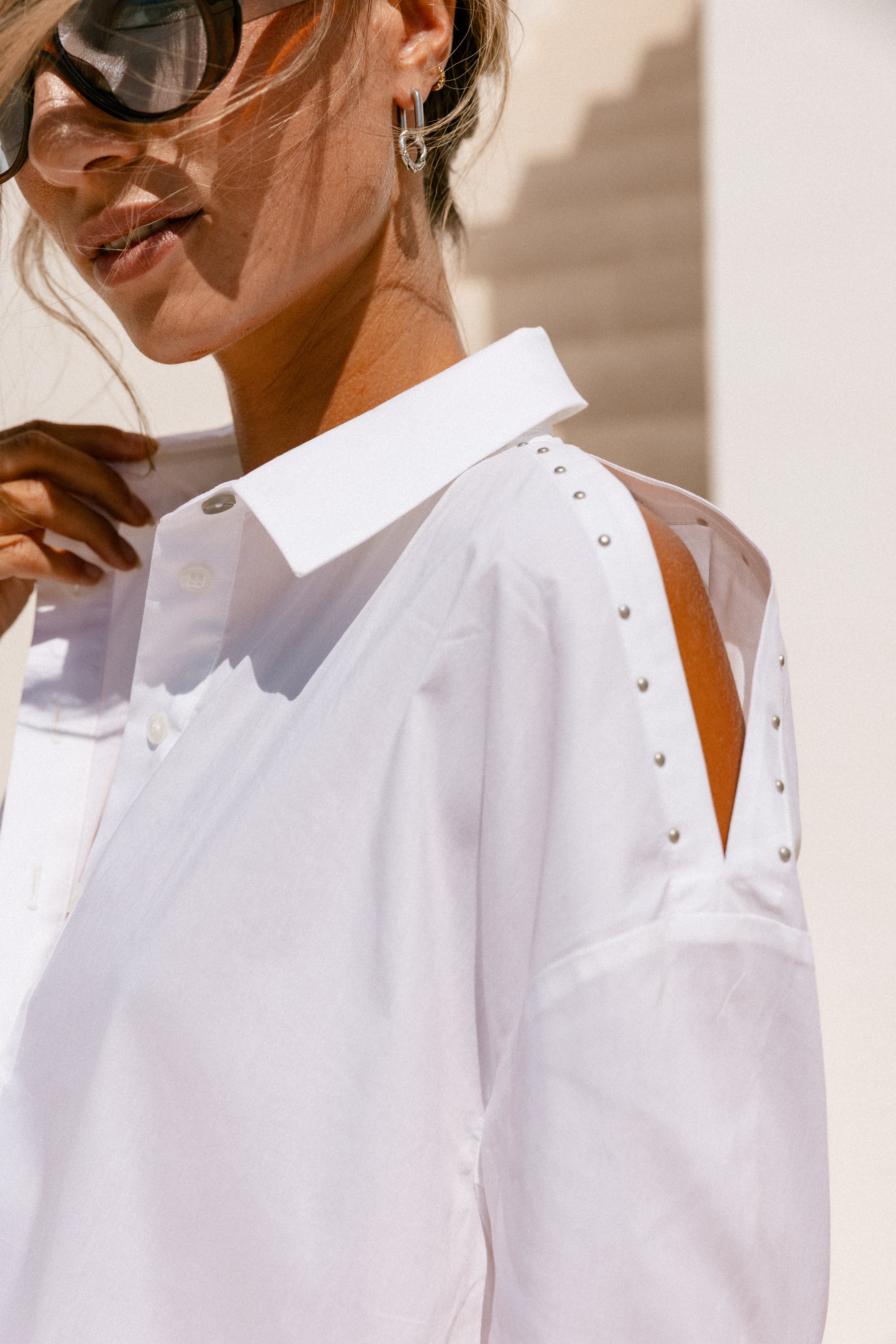 
              

Off-the-shoulder shirt Women Cruza Plain white | Freeman T. Porter
            