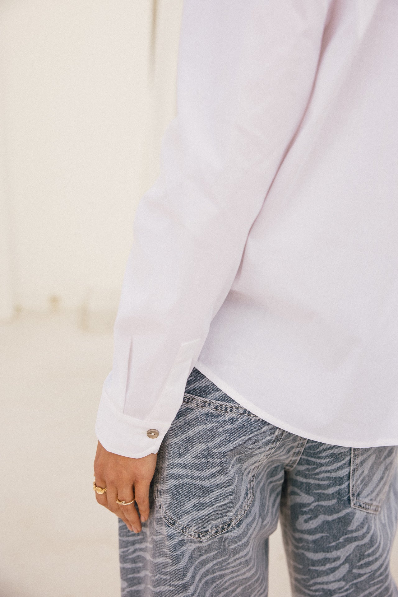 

Chemise aux épaules dénudées Femme Cruza Plain white | Freeman T. Porter