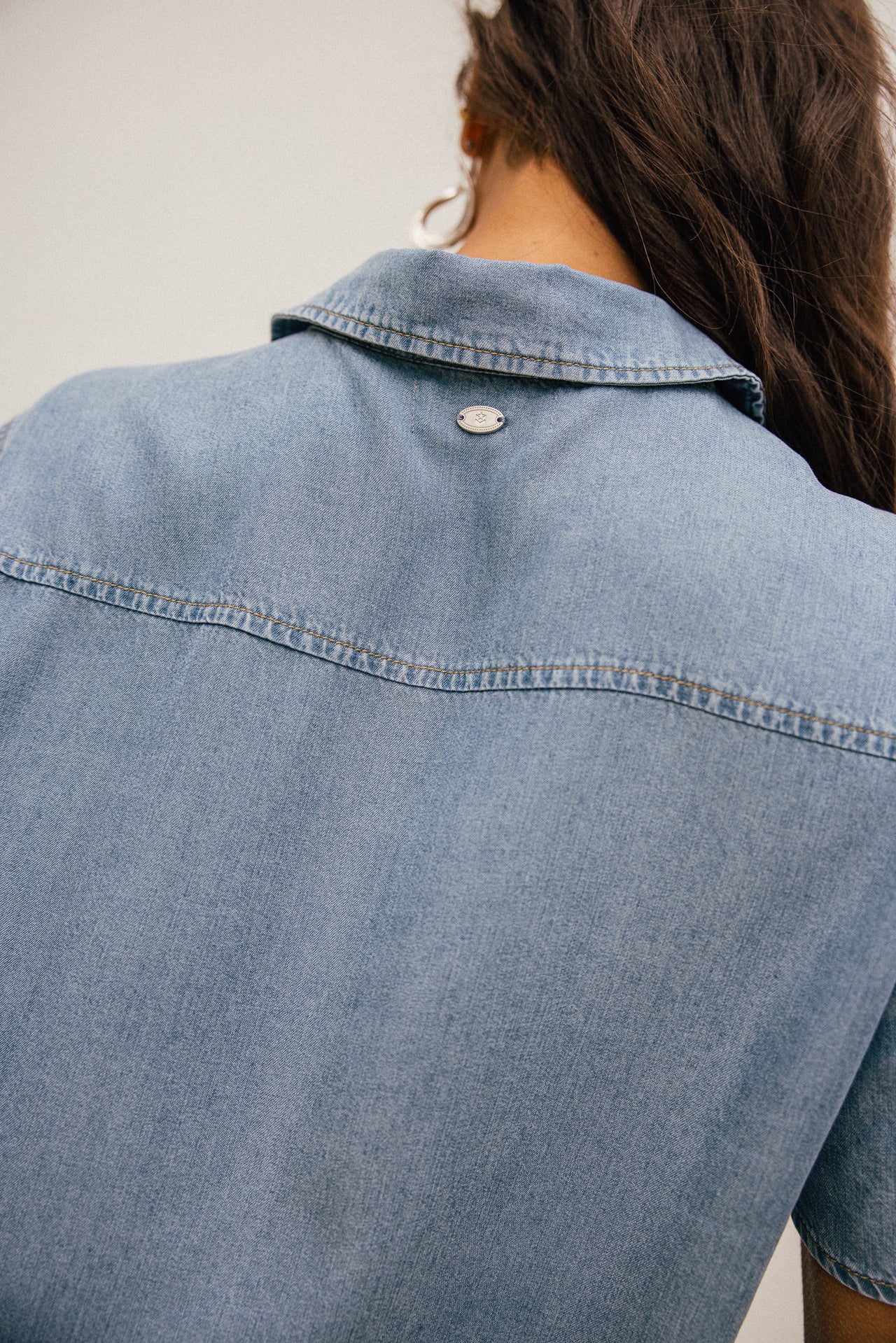 

Chemise droite en tencel  Femme Chemy tencela | Freeman T. Porter