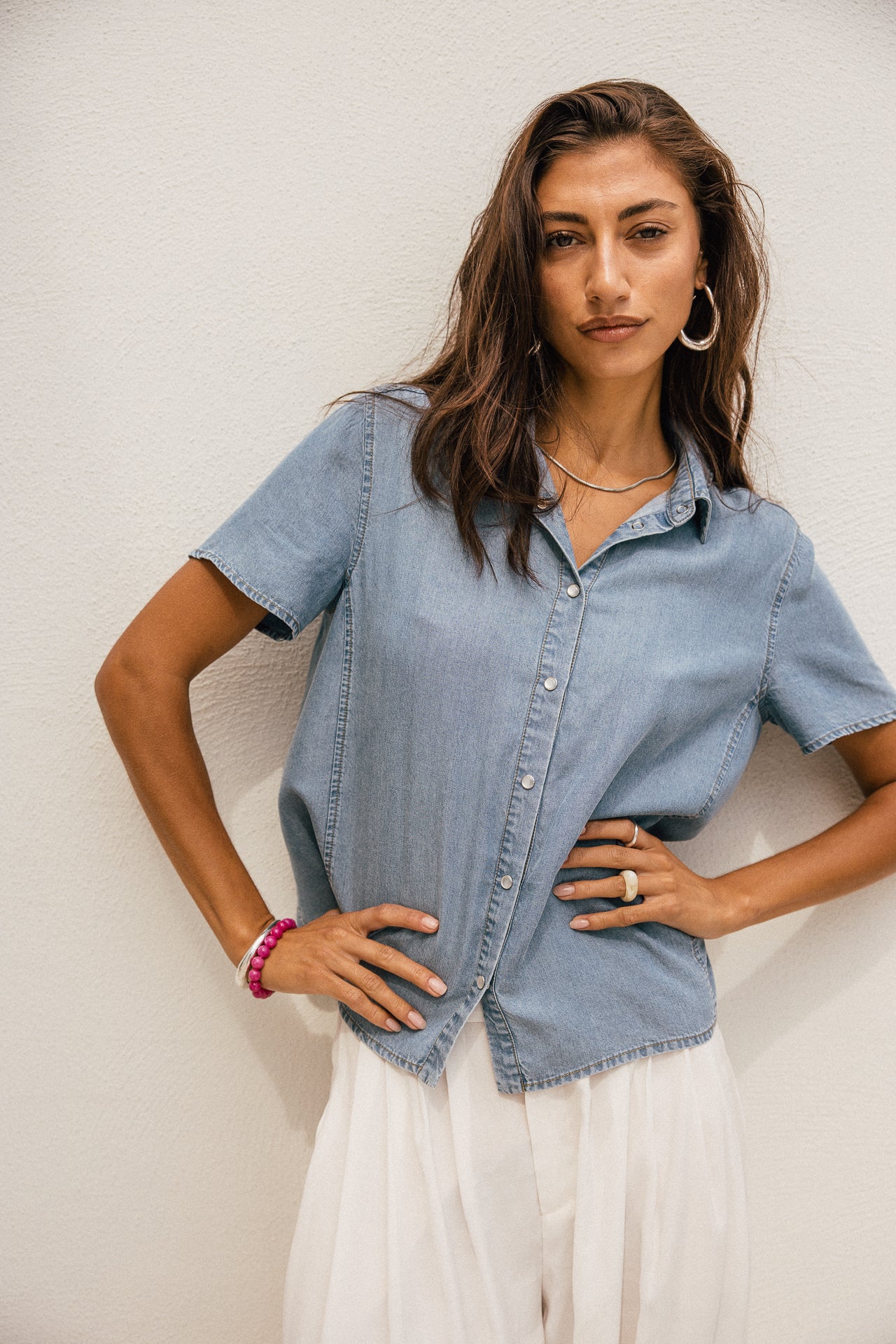 

Chemise droite en tencel  Femme Chemy tencela | Freeman T. Porter