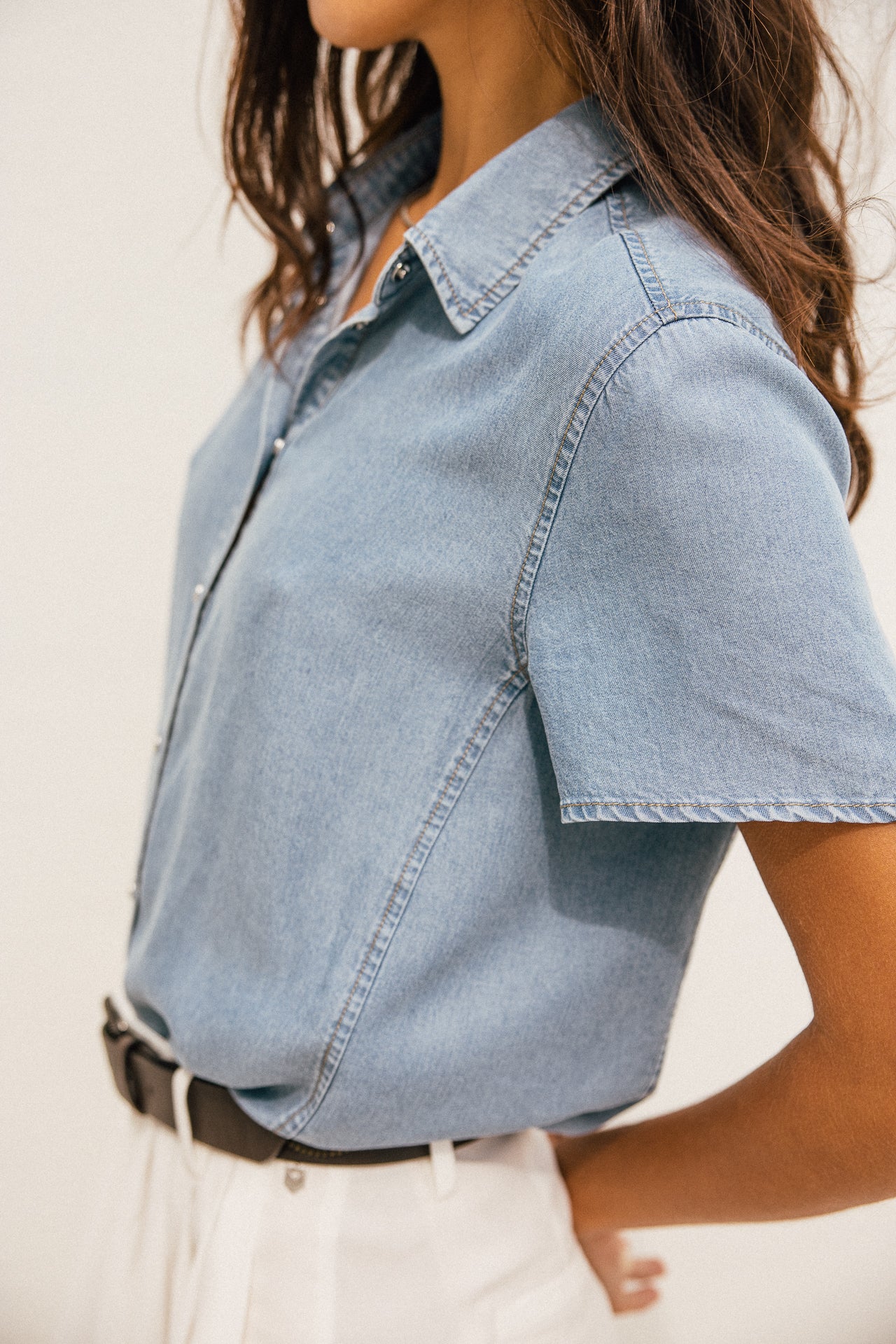 

Chemise droite en tencel  Femme Chemy tencela | Freeman T. Porter