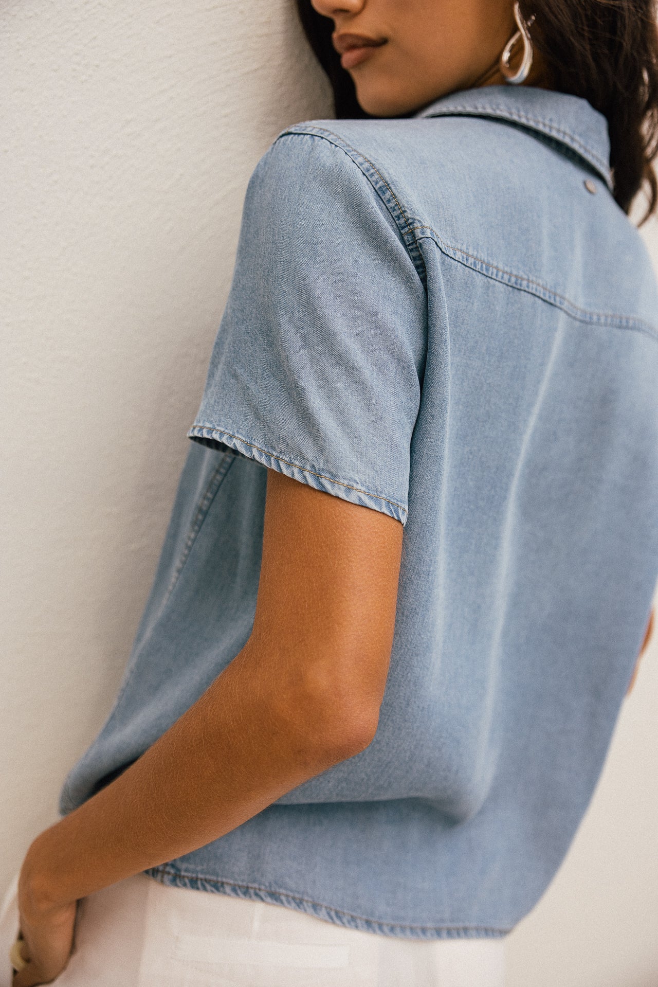 

Chemise droite en tencel  Femme Chemy tencela | Freeman T. Porter