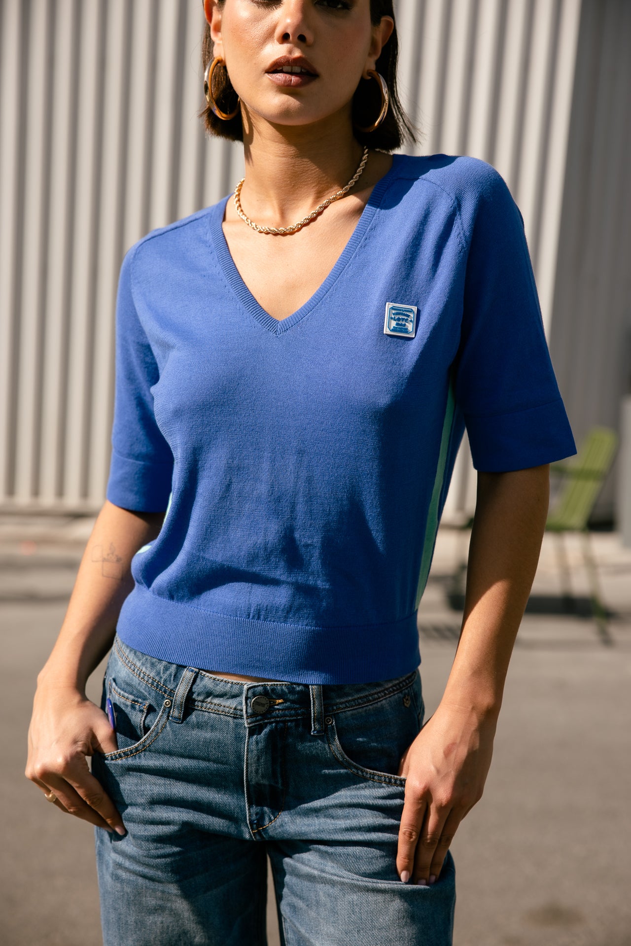 

Pull manches courtes Women Fidjie amparo blue | Freeman T. Porter