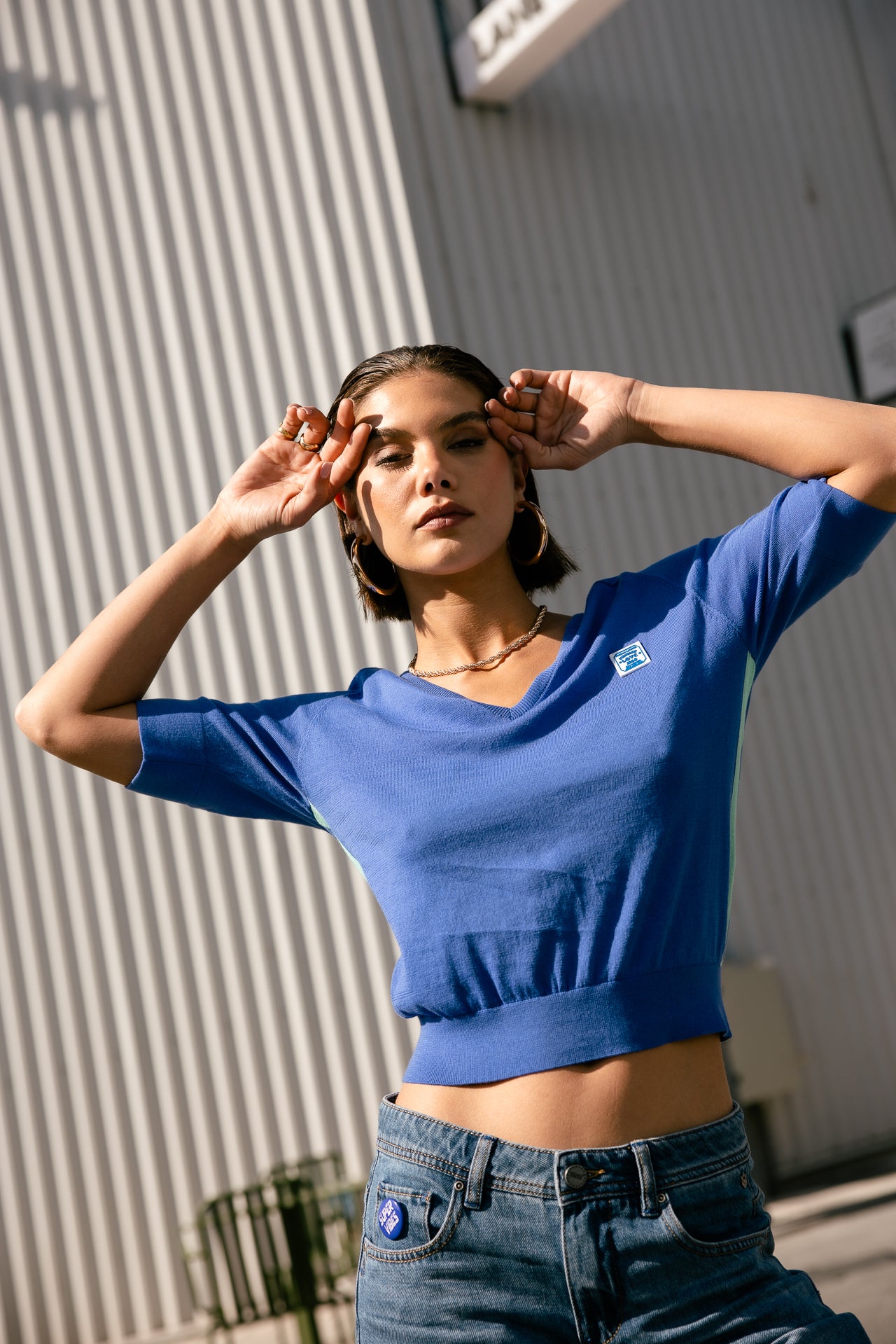 

Pull manches courtes Women Fidjie amparo blue | Freeman T. Porter