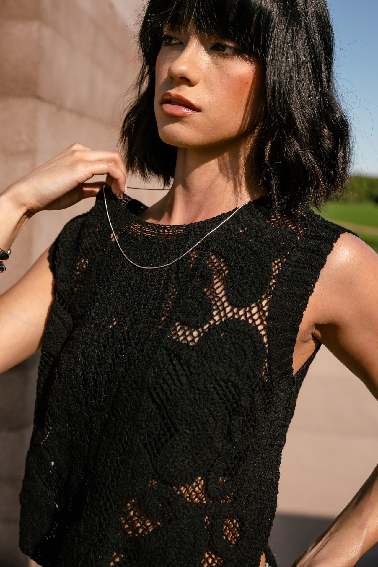 
              

Débardeur  Femme Tems Crochet black | Freeman T. Porter
            