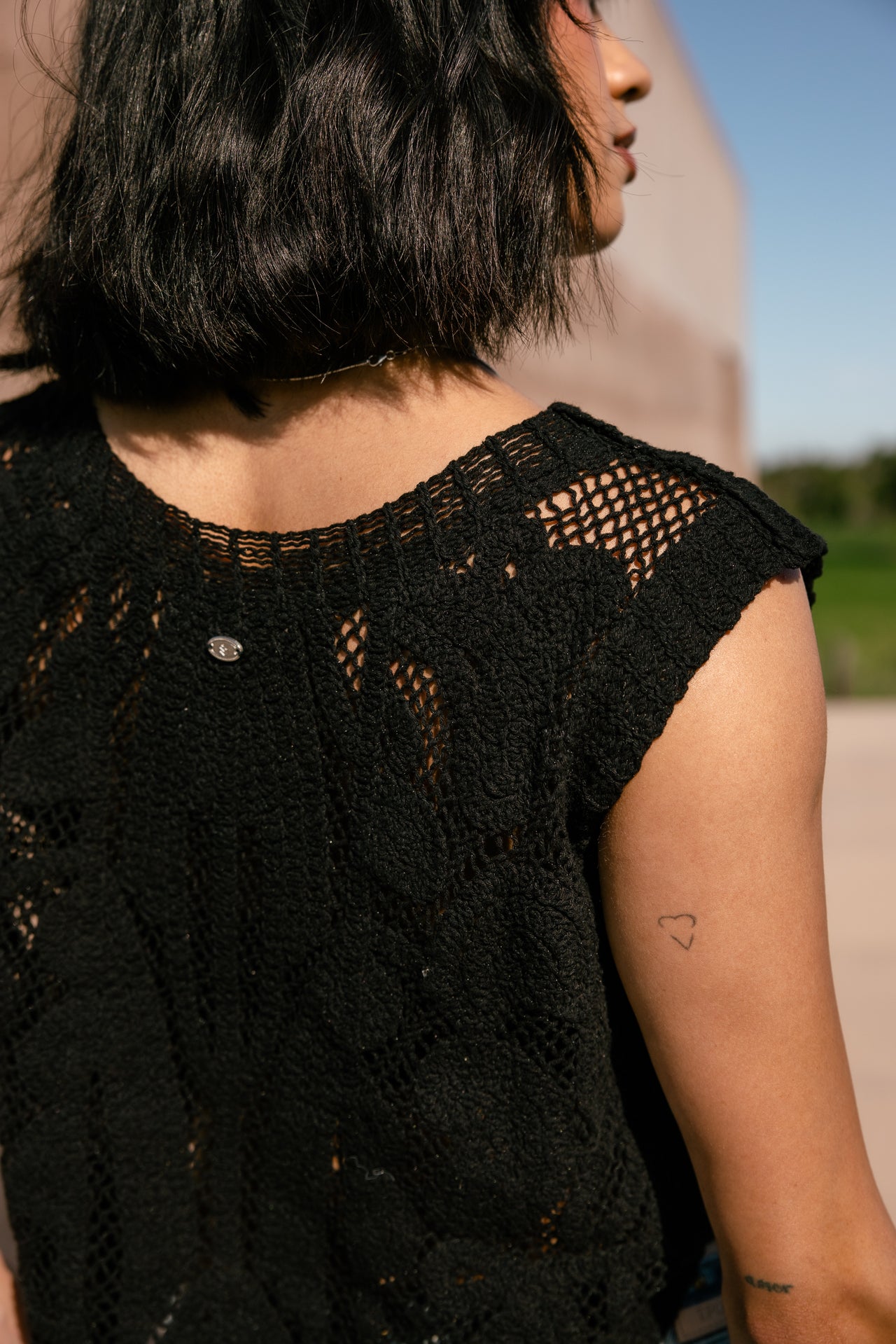 

Débardeur  Femme Tems Crochet black | Freeman T. Porter