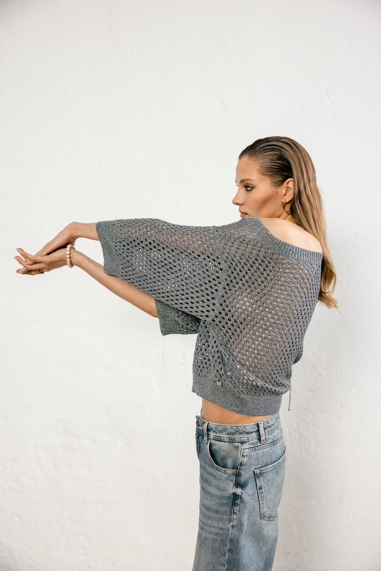   
            

Pull lurex ajouré Femme Parossa Shiny stellar | Freeman T. Porter
          