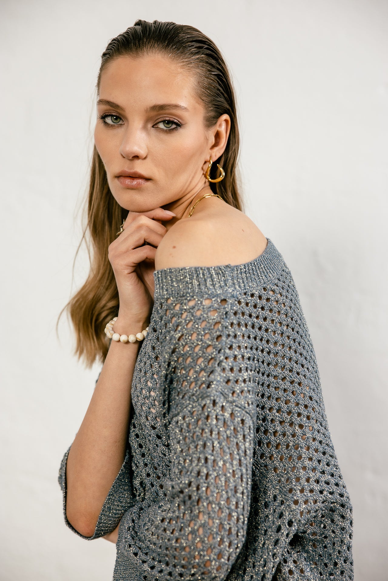 

Pull lurex ajouré Femme Parossa Shiny stellar | Freeman T. Porter