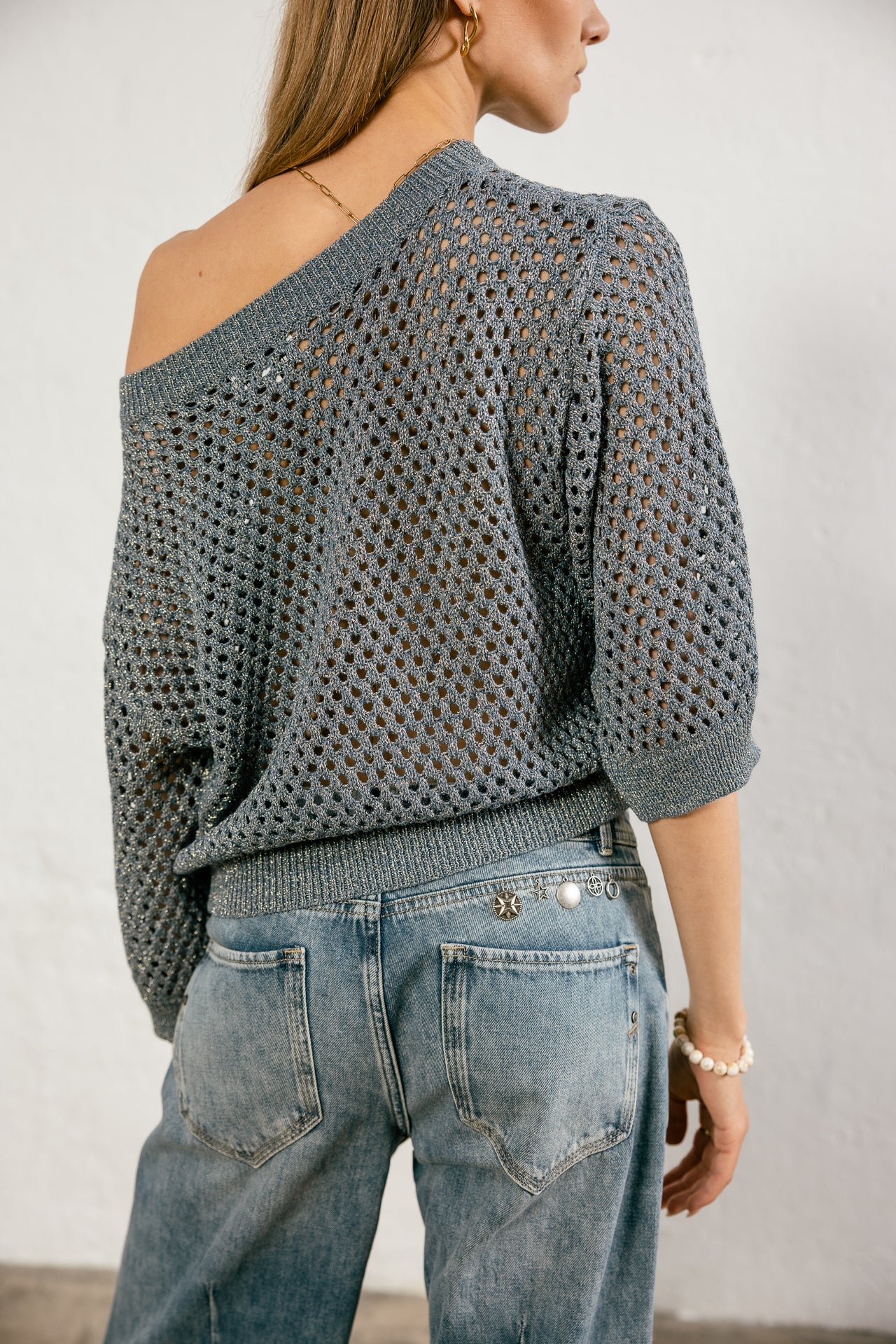 

Pull lurex ajouré Femme Parossa Shiny stellar | Freeman T. Porter