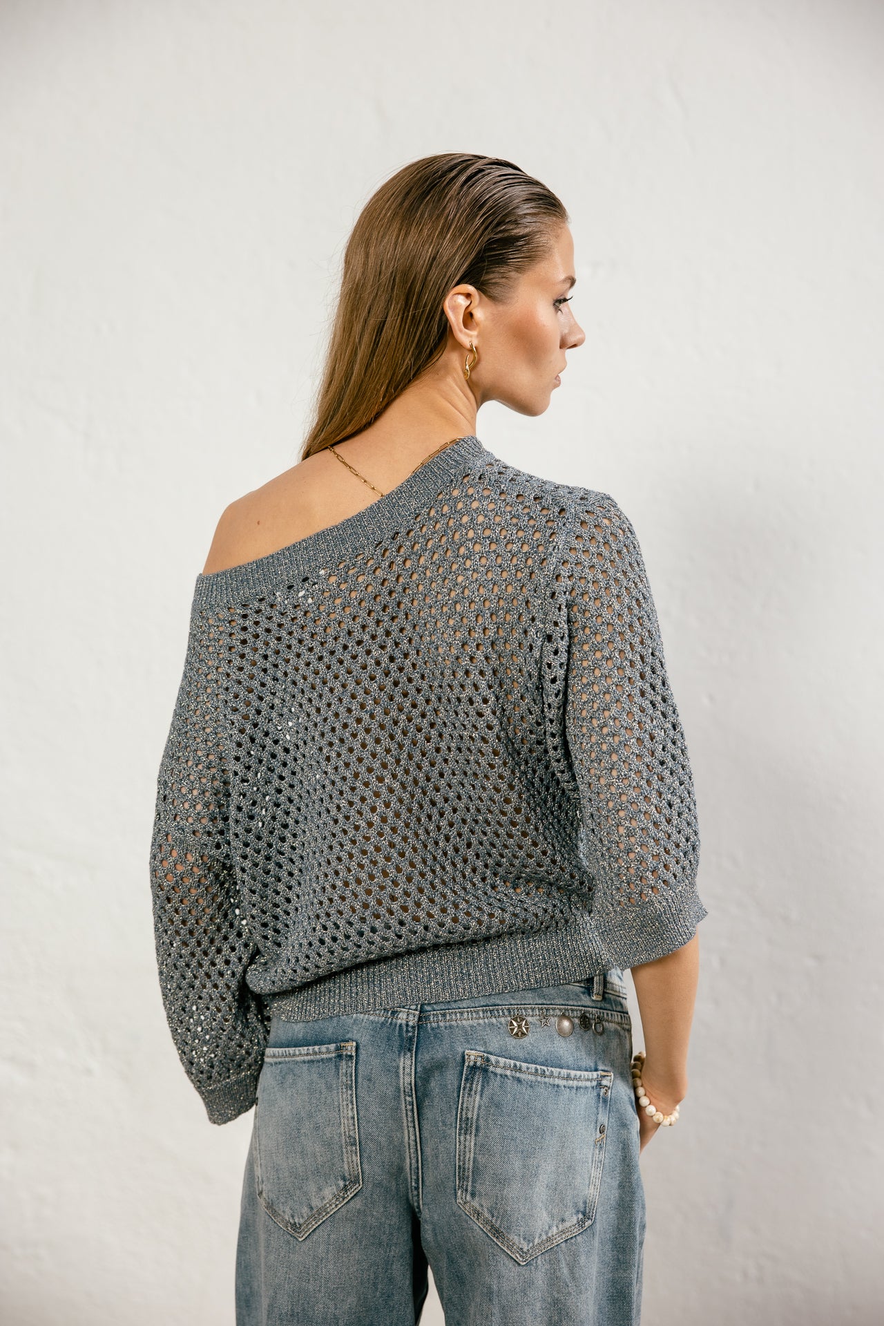 

Pull lurex ajouré Femme Parossa Shiny stellar | Freeman T. Porter