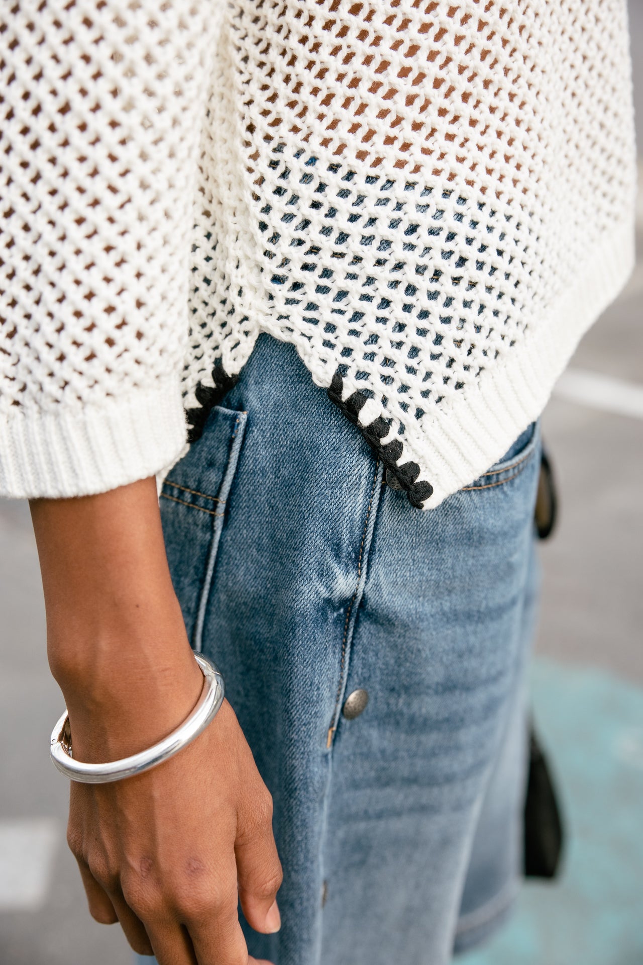 

Cropped sweater  Women Padge white | Freeman T. Porter