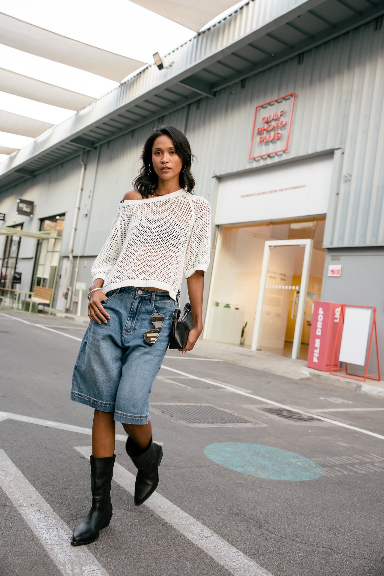 

Cropped sweater  Women Padge white | Freeman T. Porter