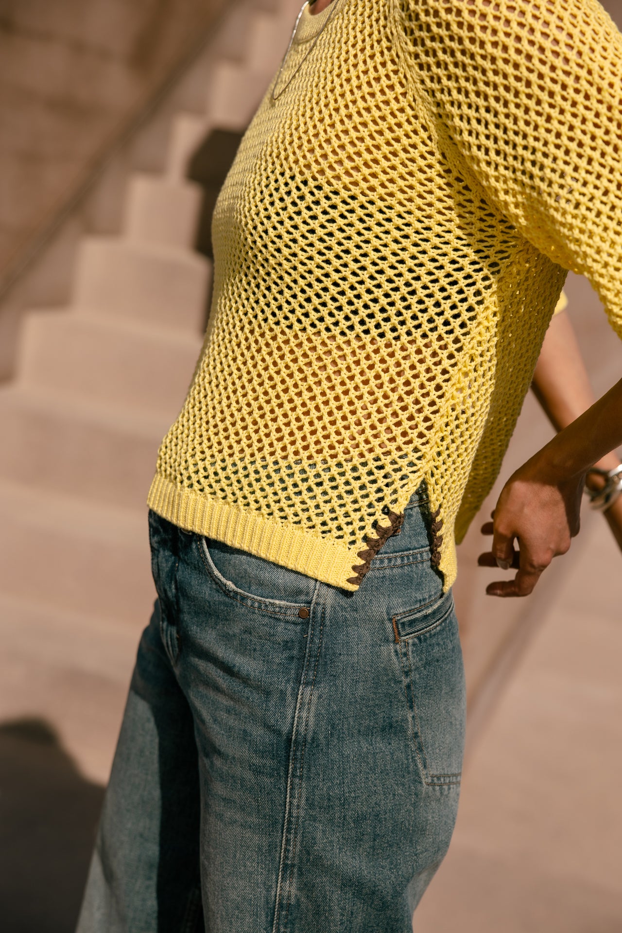 
              

Pull court  Femme Padge vibrant yellow | Freeman T. Porter
            