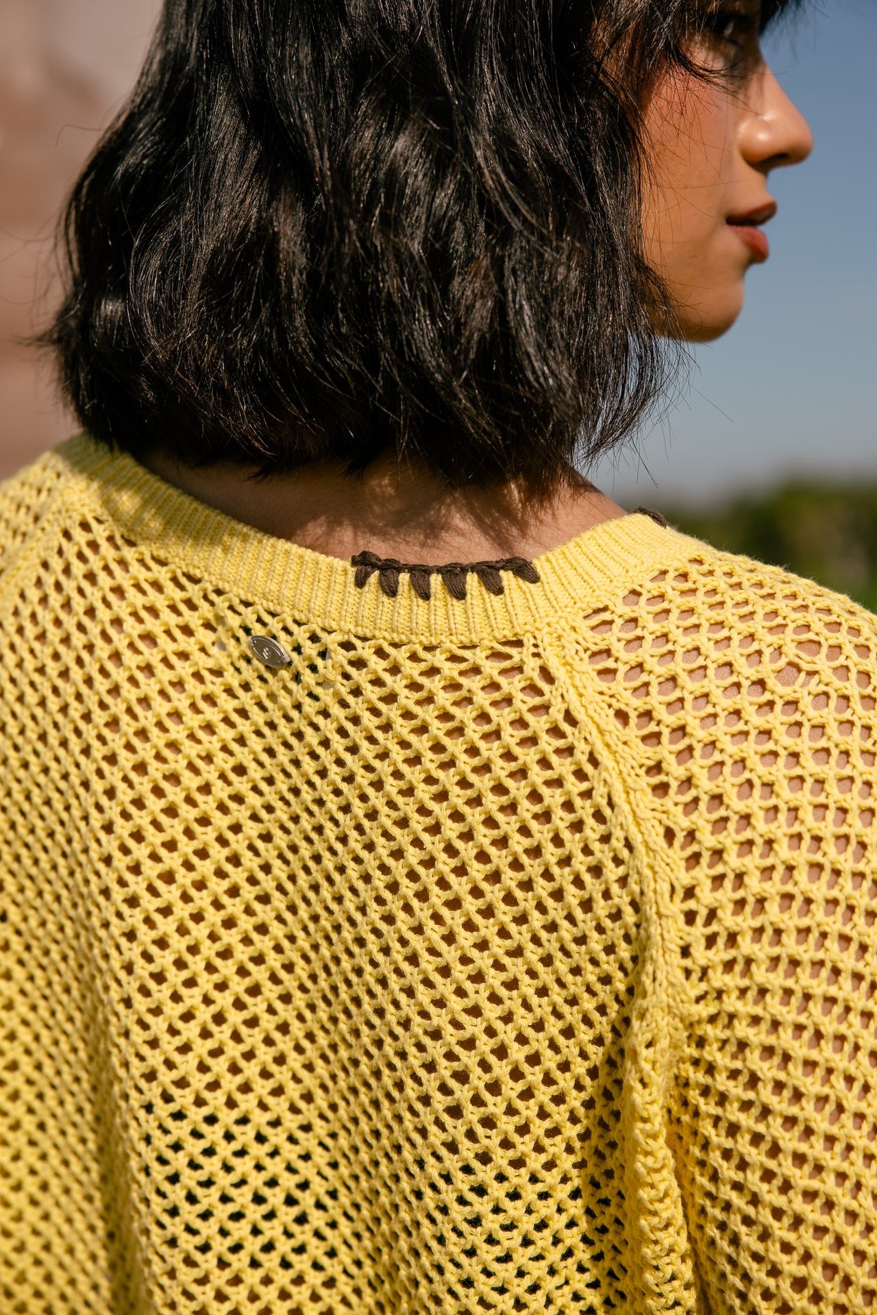 

Pull court  Femme Padge vibrant yellow | Freeman T. Porter