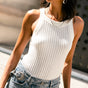 

Knitted tank top Women Daelle white | Freeman T. Porter