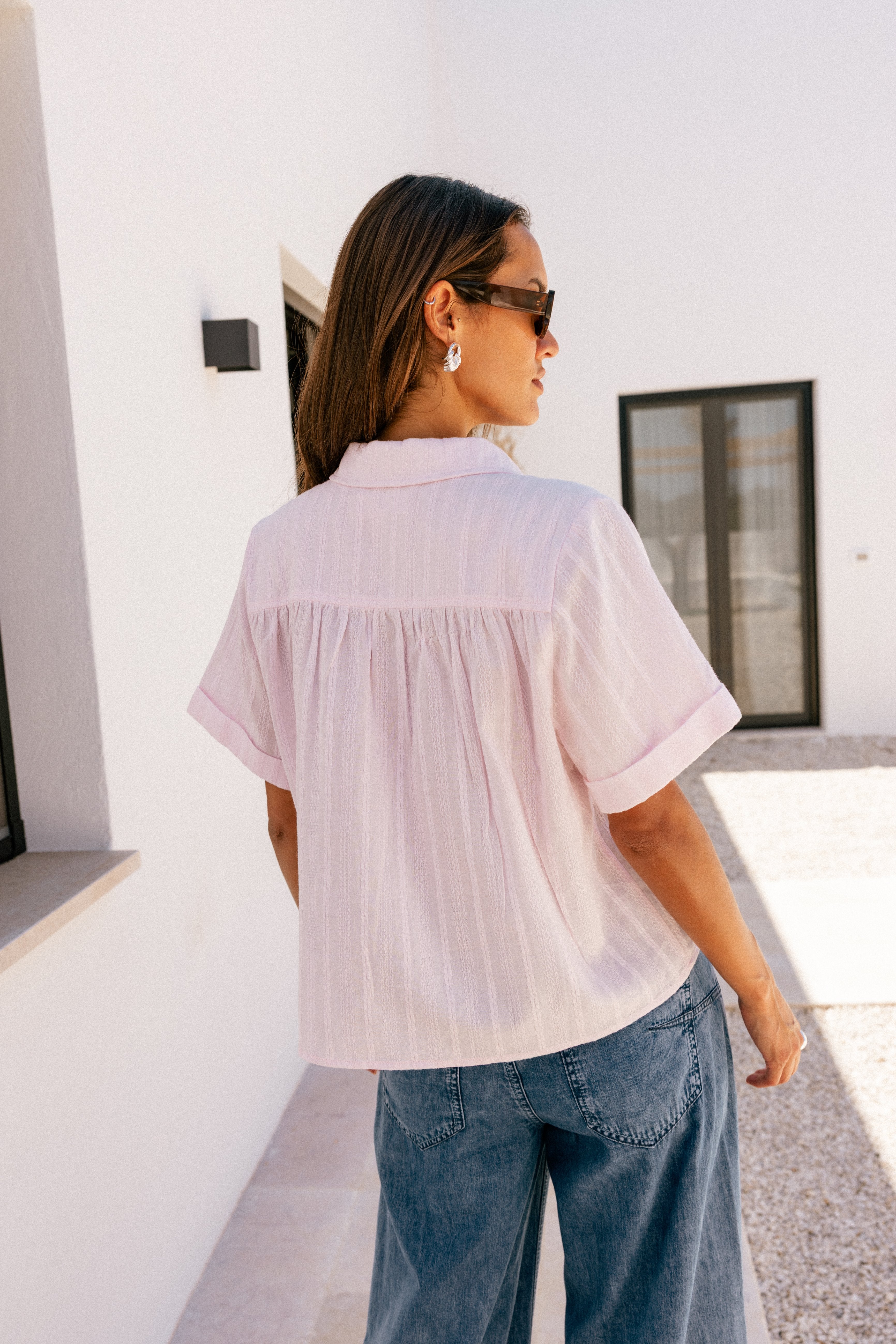 

Chemise droite à broderie Femme Carmelia Boheme orchid ice | Freeman T. Porter