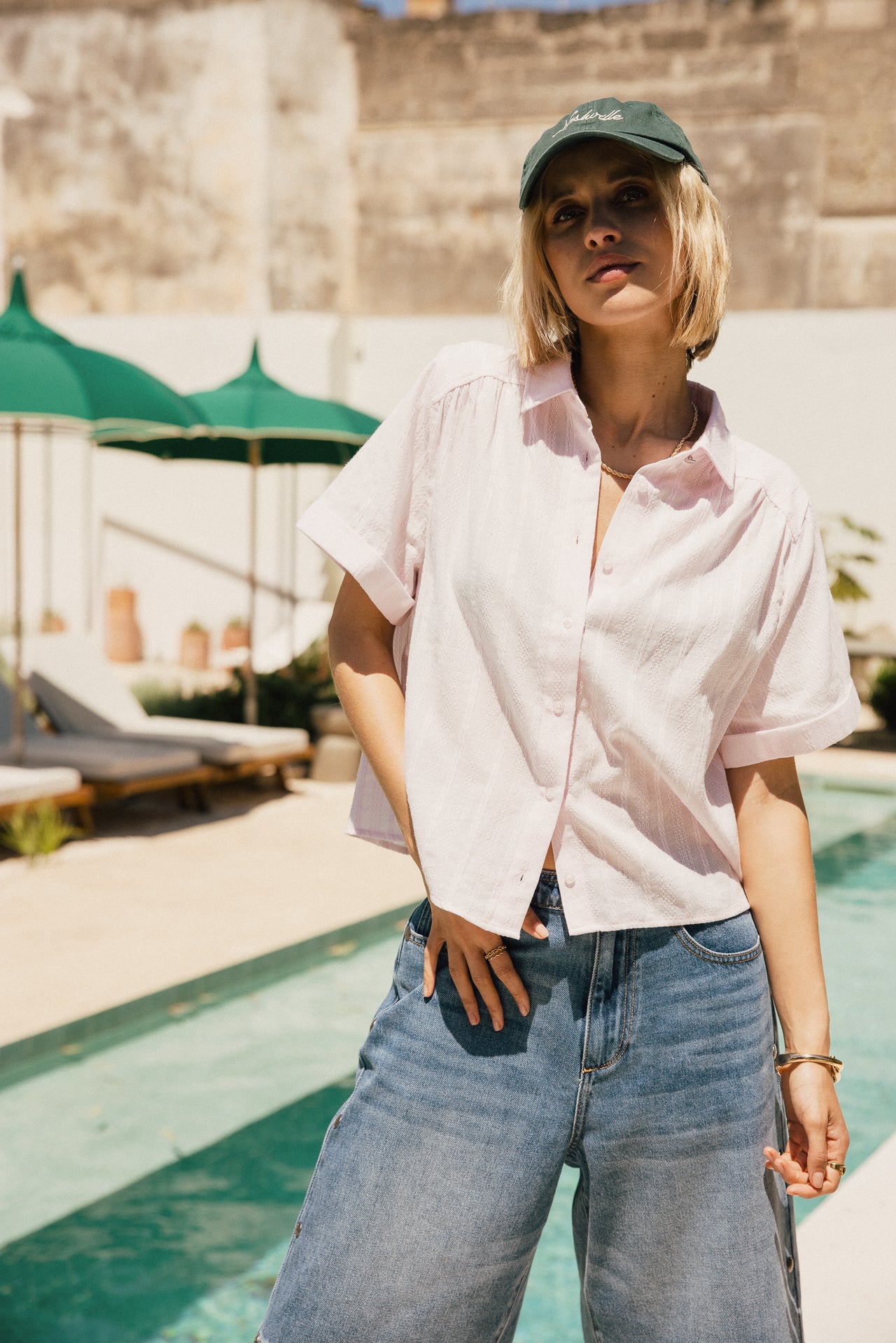 

Chemise droite à broderie Femme Carmelia Boheme orchid ice | Freeman T. Porter