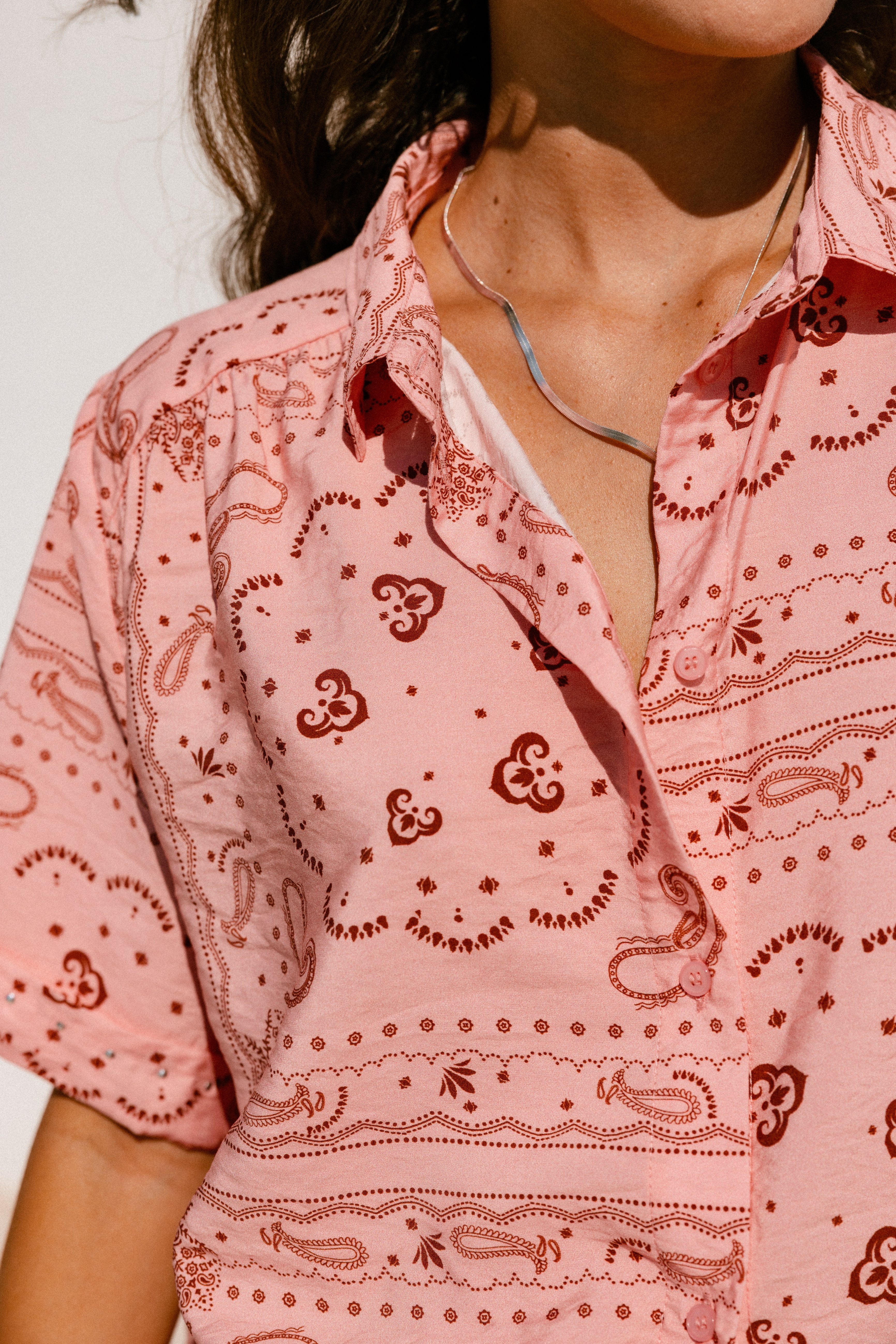 
              

Chemise manches courtes imprimé Femme Carmelia Paisley original | Freeman T. Porter
            