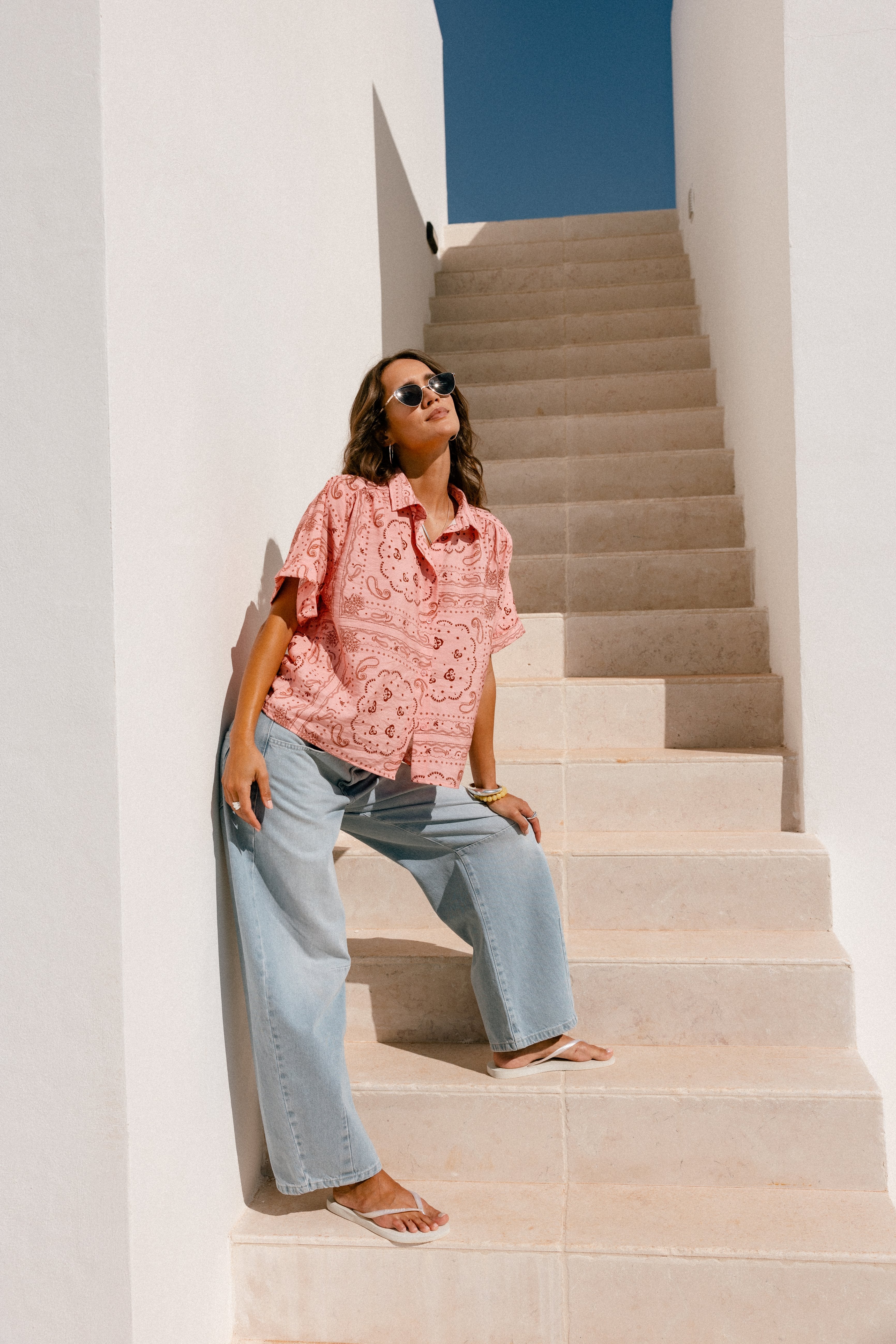 

Kurzarmhemd Frauen Carmelia Paisley Original | Freeman T. Porter
