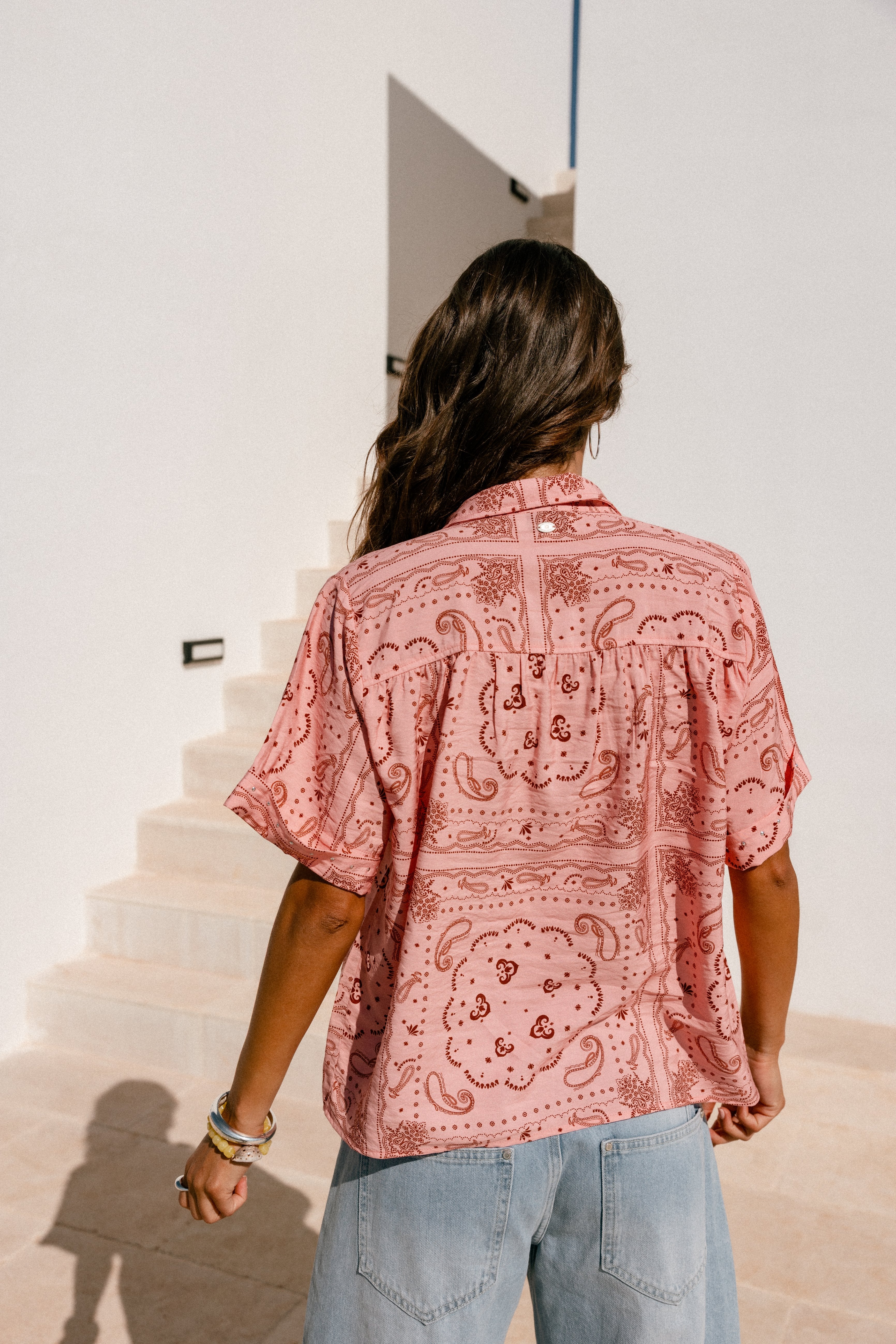 

Kurzarmhemd Frauen Carmelia Paisley Original | Freeman T. Porter