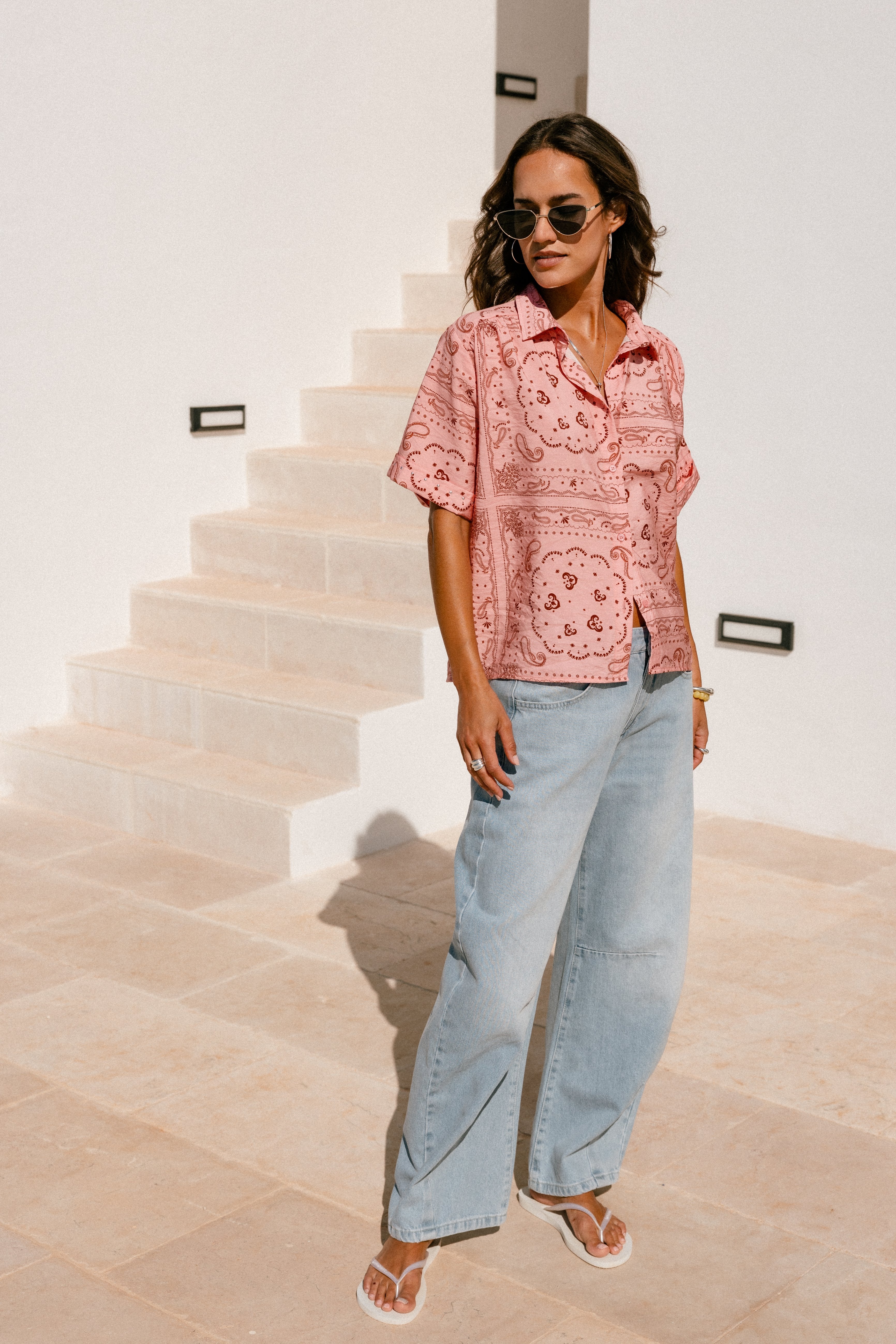 

Kurzarmhemd Frauen Carmelia Paisley Original | Freeman T. Porter