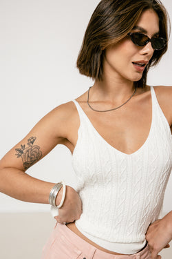 

Débardeur en maille Femme Danila Summer white | Freeman T. Porter