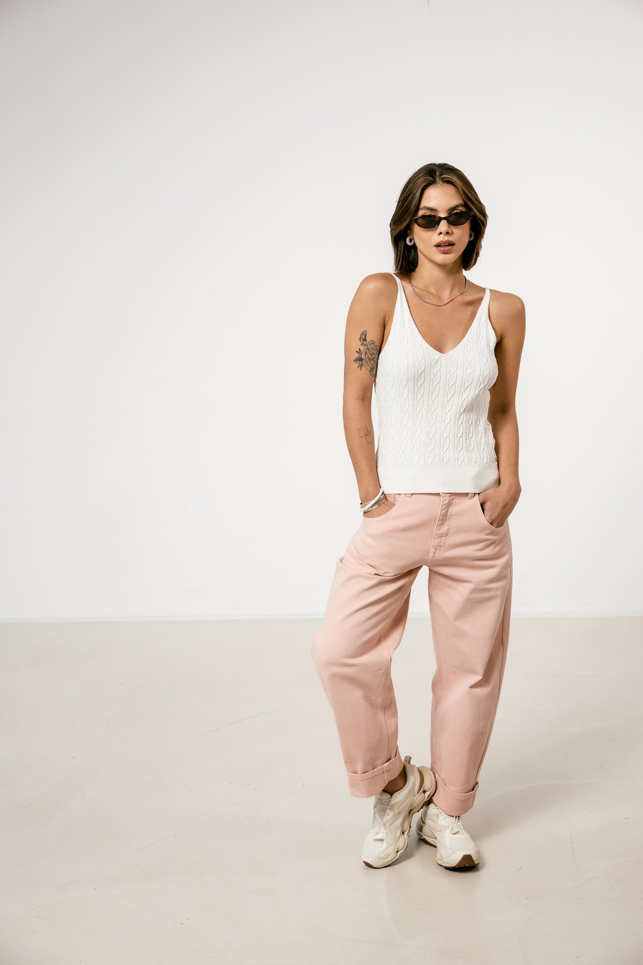 

Débardeur en maille Femme Danila Summer white | Freeman T. Porter