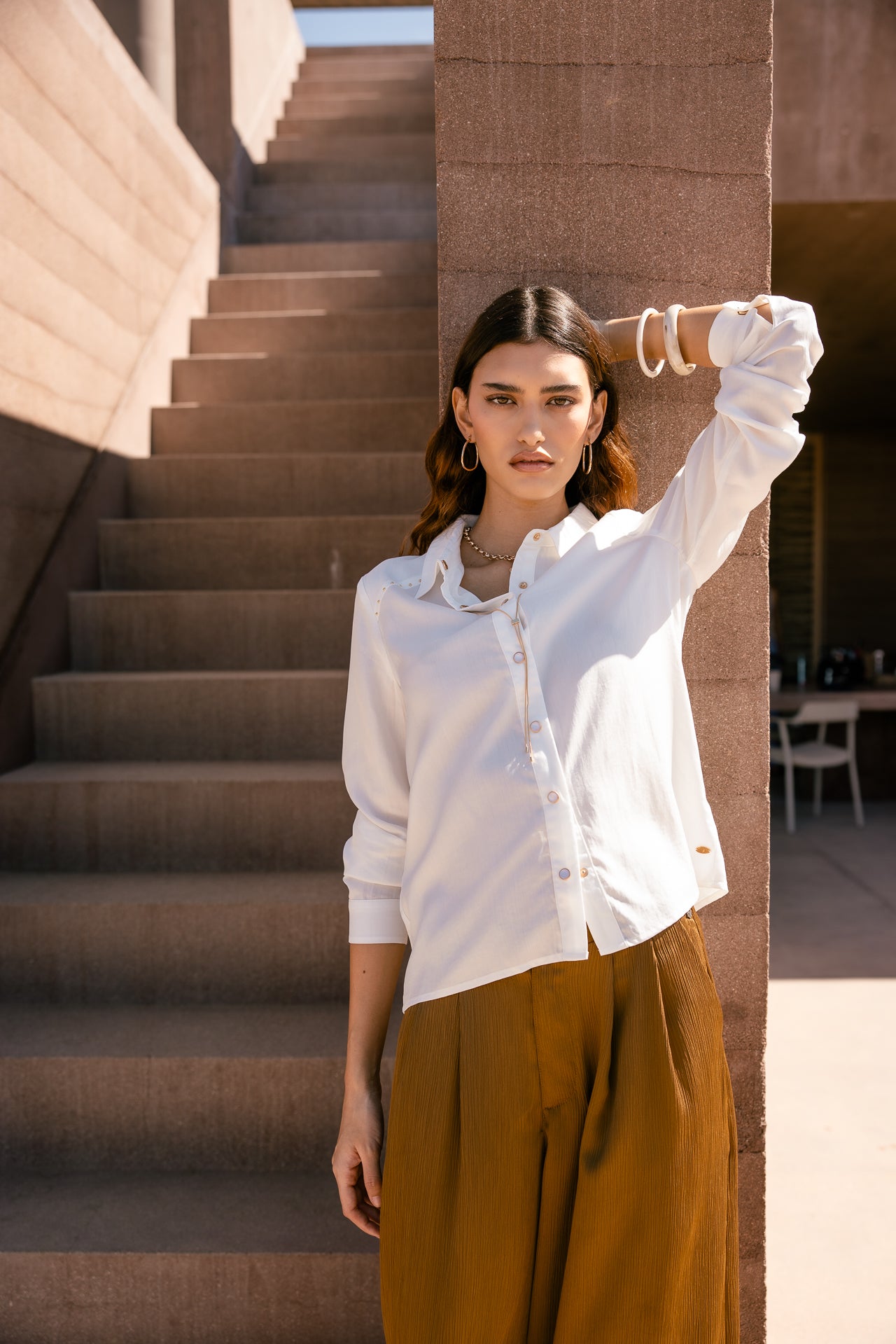   
            

Chemise western chic Femme Cheyame Plain white | Freeman T. Porter
          