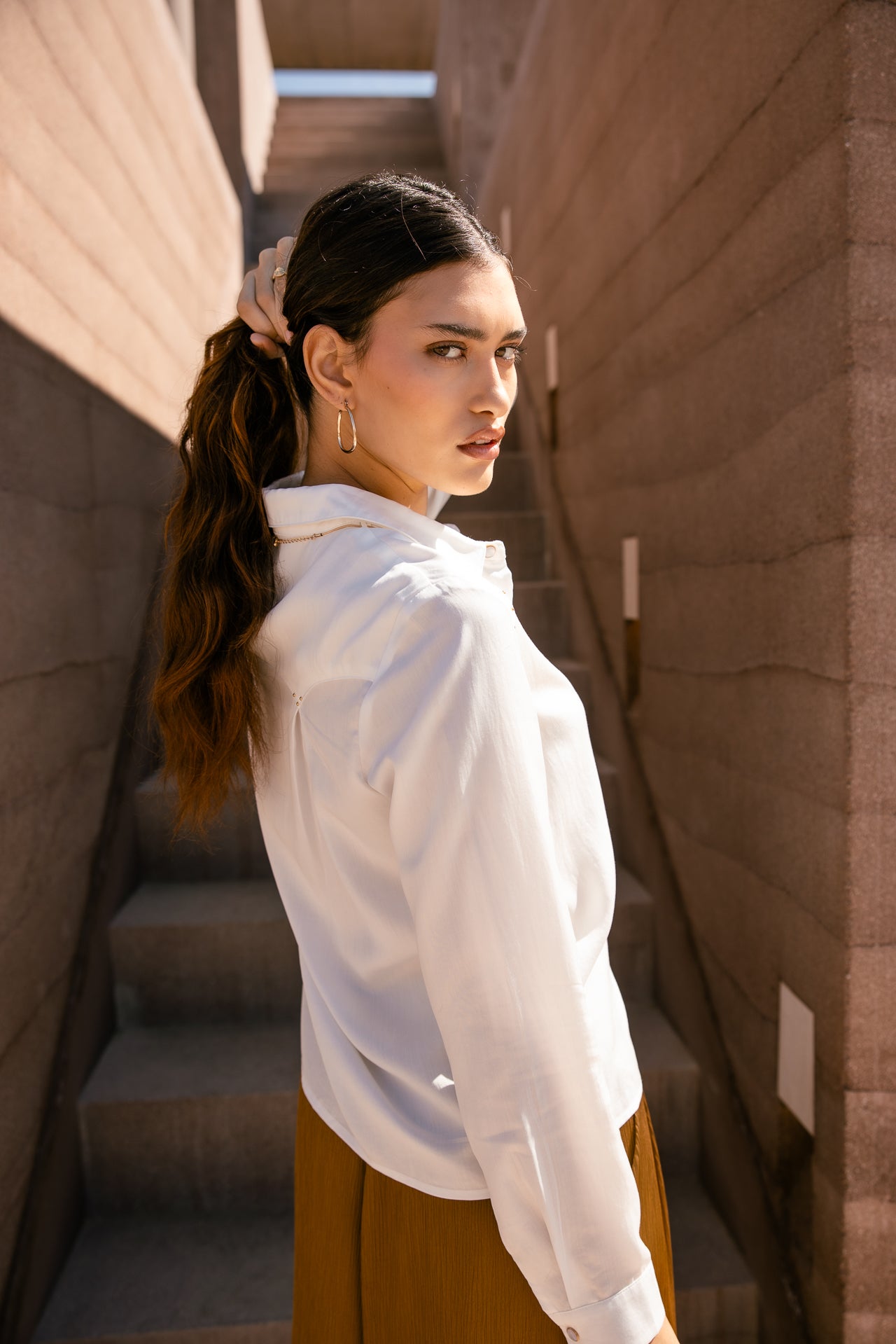 

Chemise western chic Femme Cheyame Plain white | Freeman T. Porter