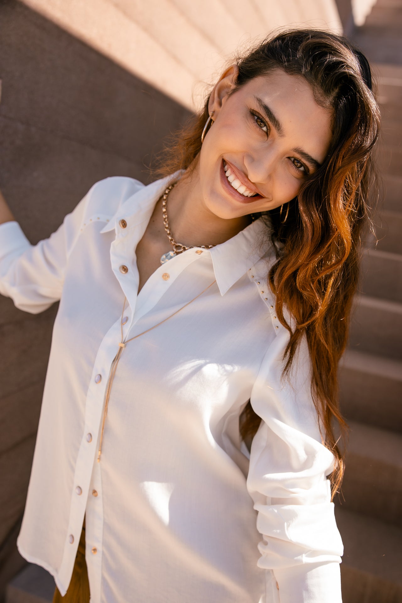 

Chemise western chic Femme Cheyame Plain white | Freeman T. Porter