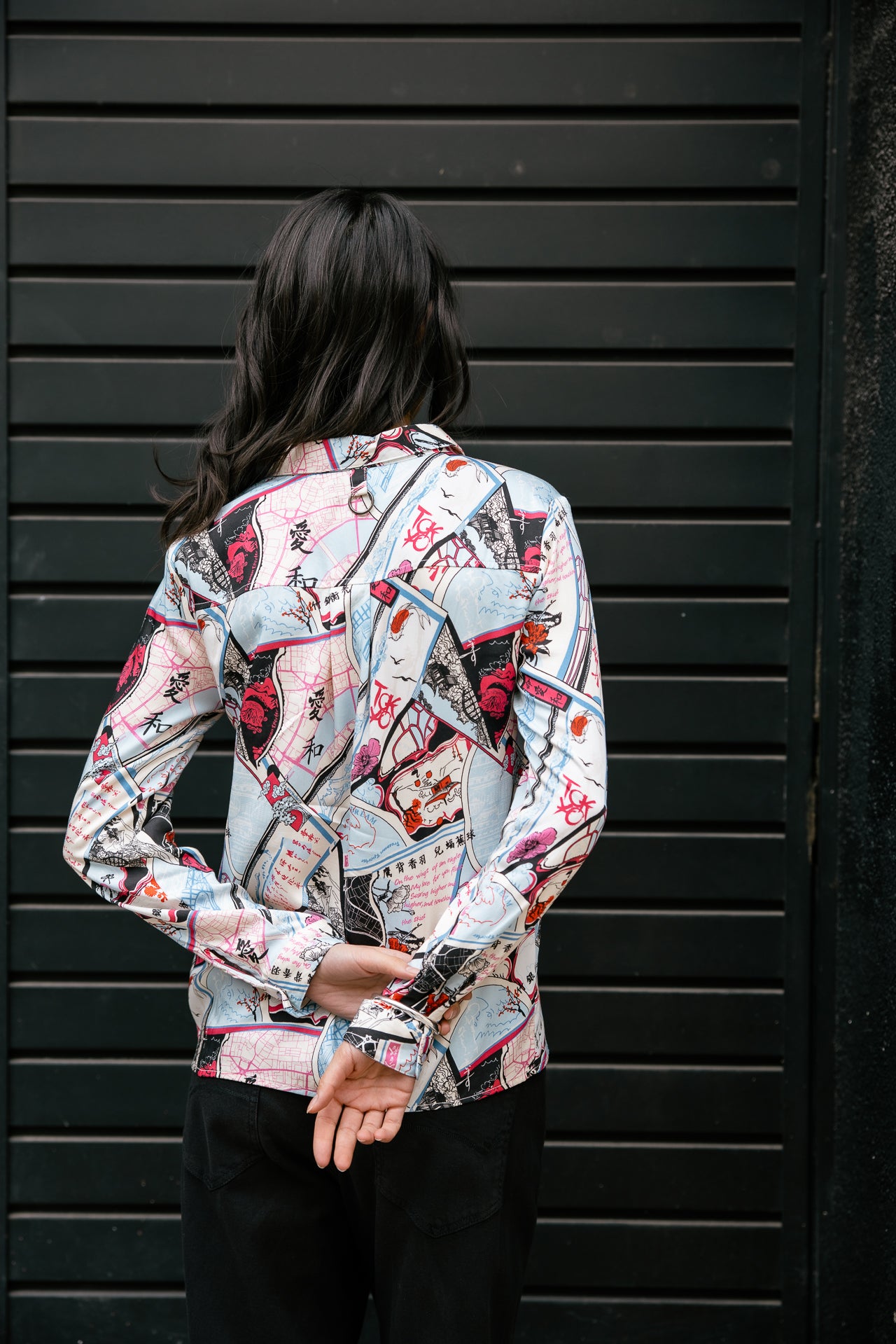 

Chemise droite imprimée Femme Cali Tokyo Street original | Freeman T. Porter