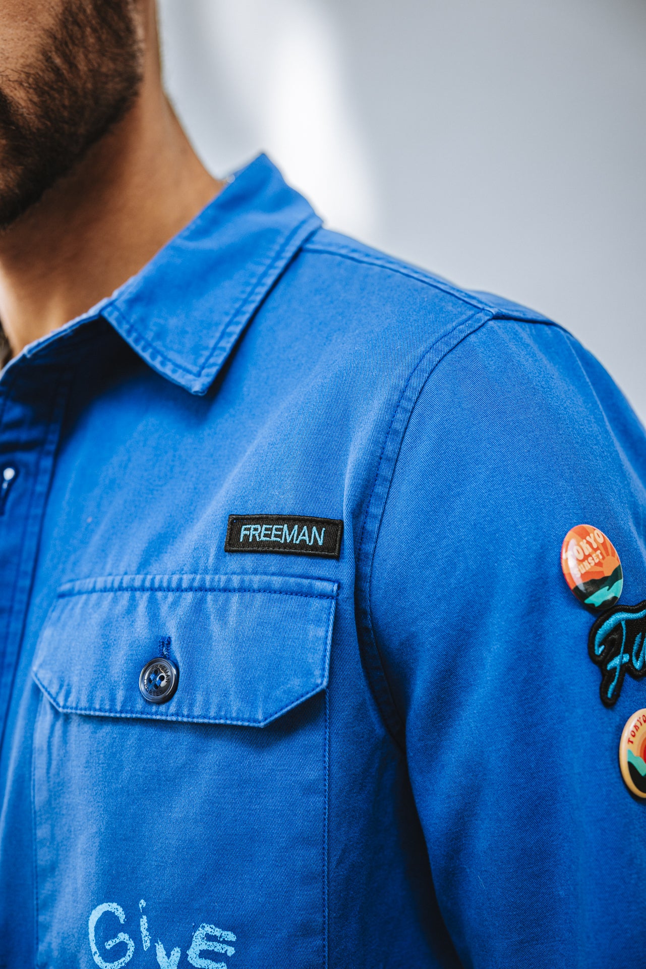 

Chemise coupe droite Homme Raven Break surf the web | Freeman T. Porter